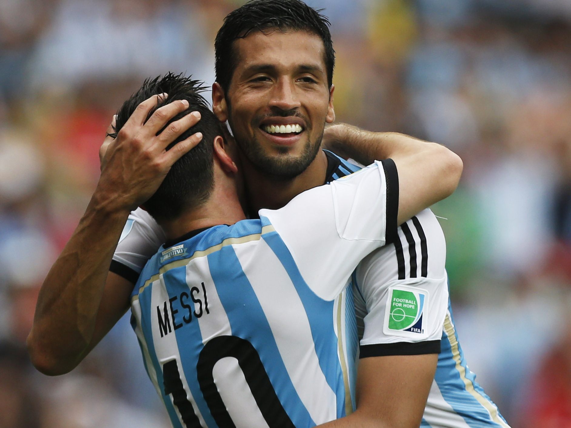 Garay und Messi.