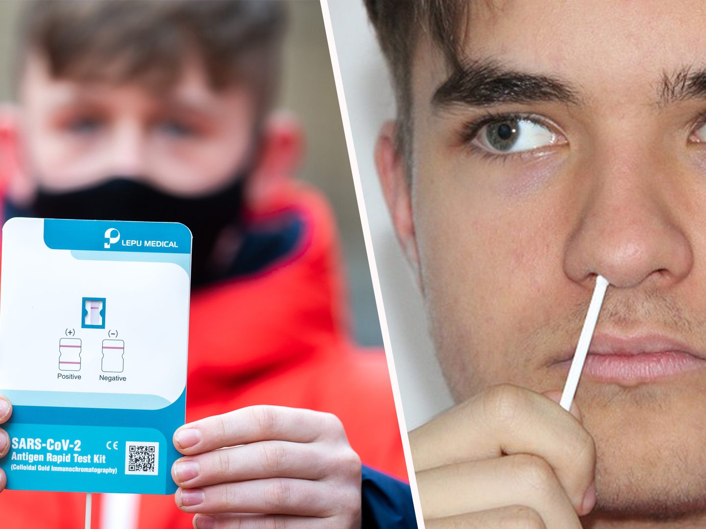"Nasenbohrtests" gehören zum neuen Schulalltag. "Nasenbohrtests" gehören zum neuen Schulalltag.