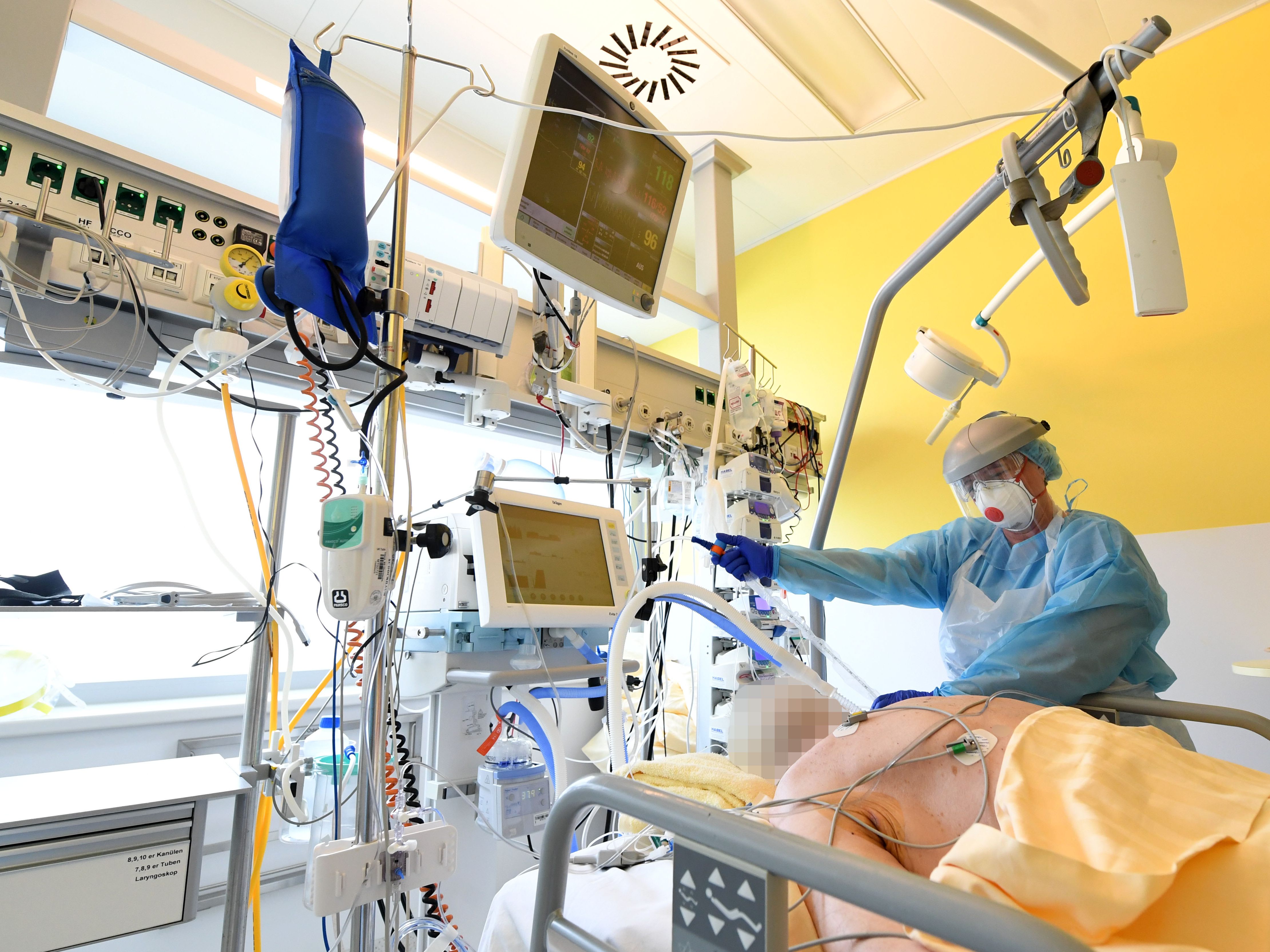 132 Covid-19-Patienten werden in Niederösterreich auf der Intensivstation behandelt.