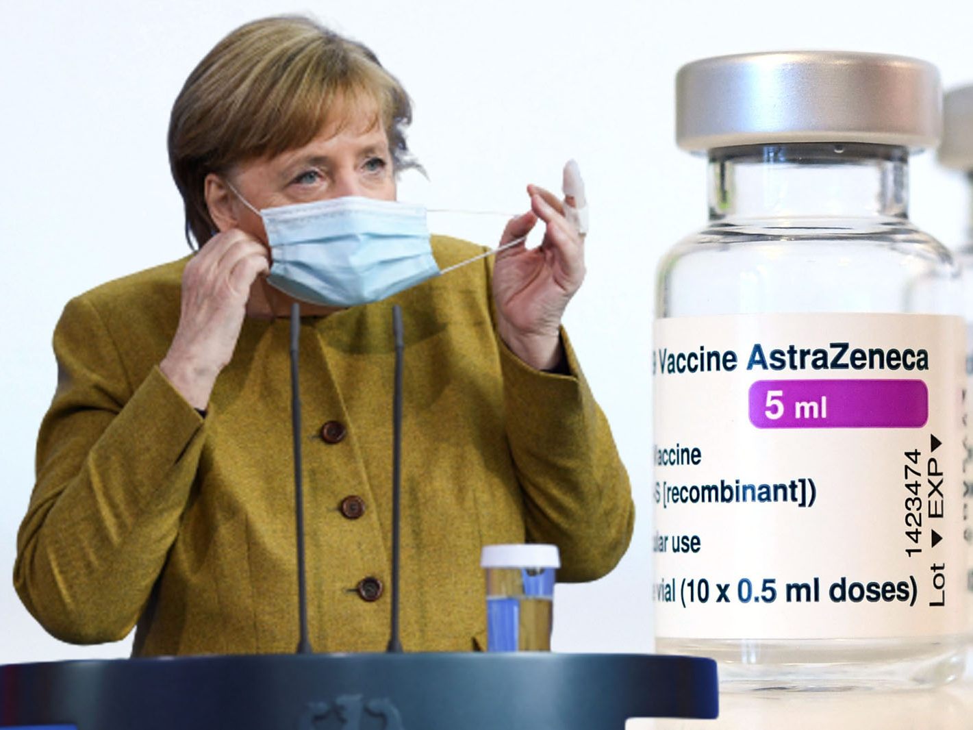 Der Impftermin Merkels ist nicht offiziell bestätigt.