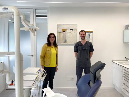 Stadträtin Andrea Mallitsch mit Dr. Markus Hribar. Stadträtin Andrea Mallitsch mit Dr. Markus Hribar.