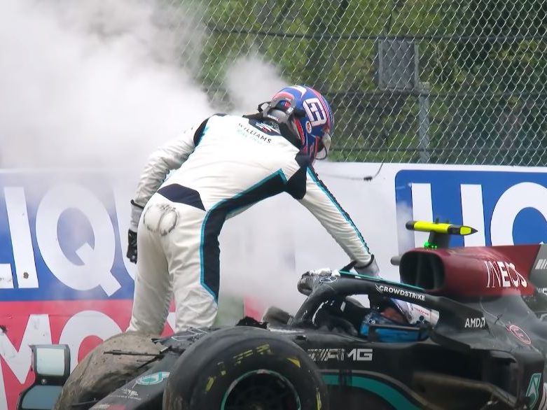 Bottas vs. Russell nach Crash: "Willst du uns umbringen?"