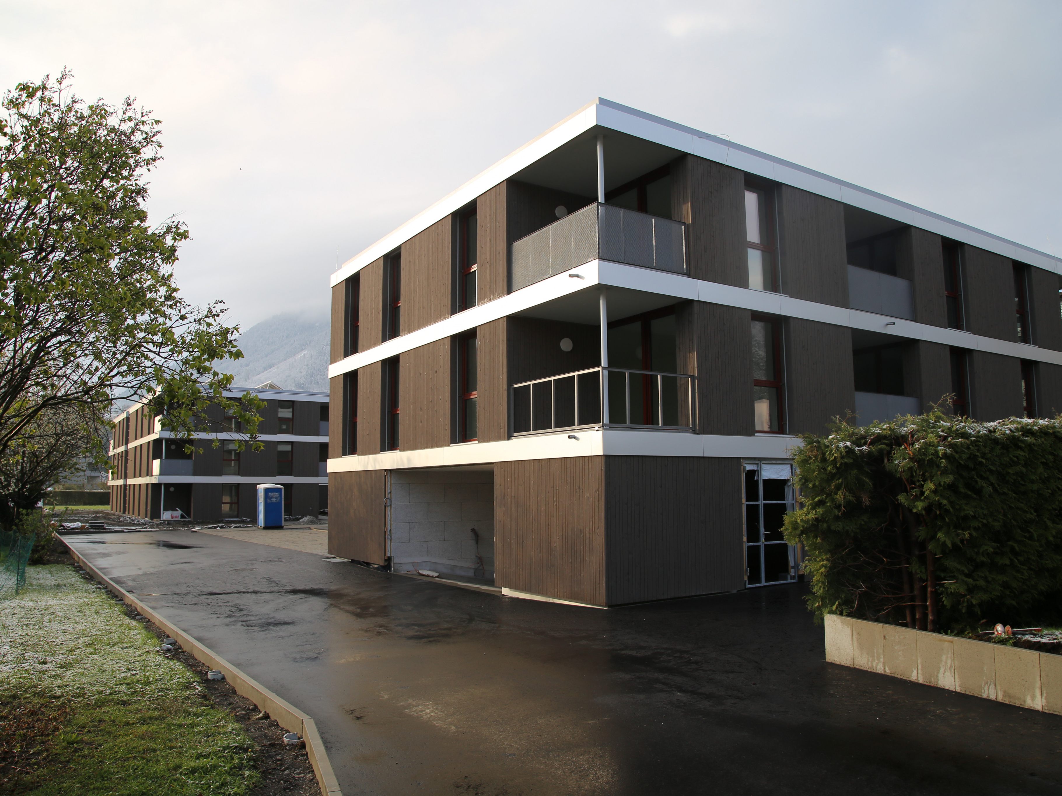 Endspurt bei integrativem Wohnbau in Tosters. Endspurt bei integrativem Wohnbau in Tosters.