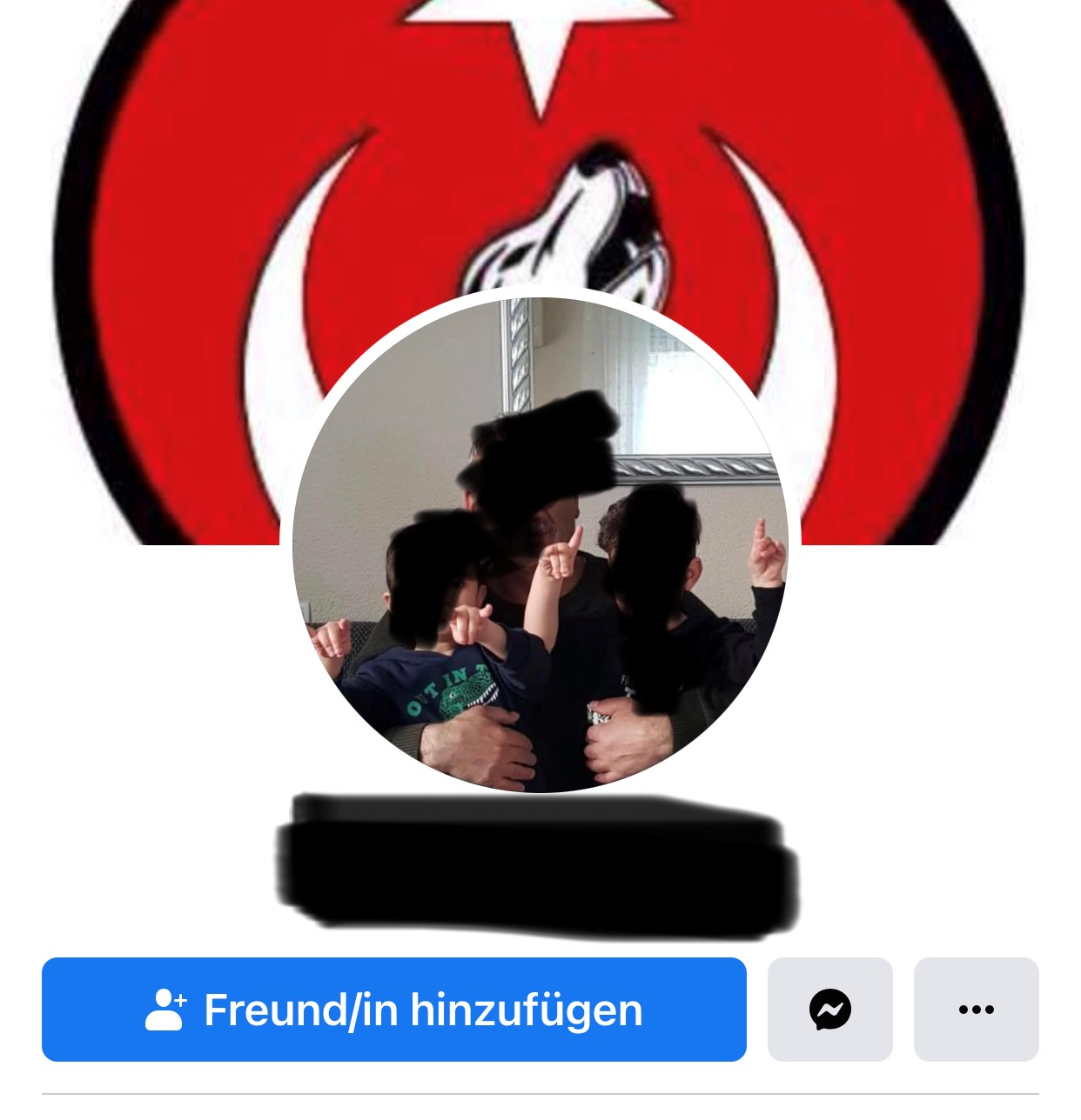 Auf dem Profil dieses Facebook-Users, der ein Posting des Harder Vereins mit einem Like versah, sieht man den Wolfsgruß, das Handzeichen der Grauen Wölfe. Vereinsobmann Serdal Altindas distanziert sich in aller Form von solchen "rücksichtslosen Relikten".
