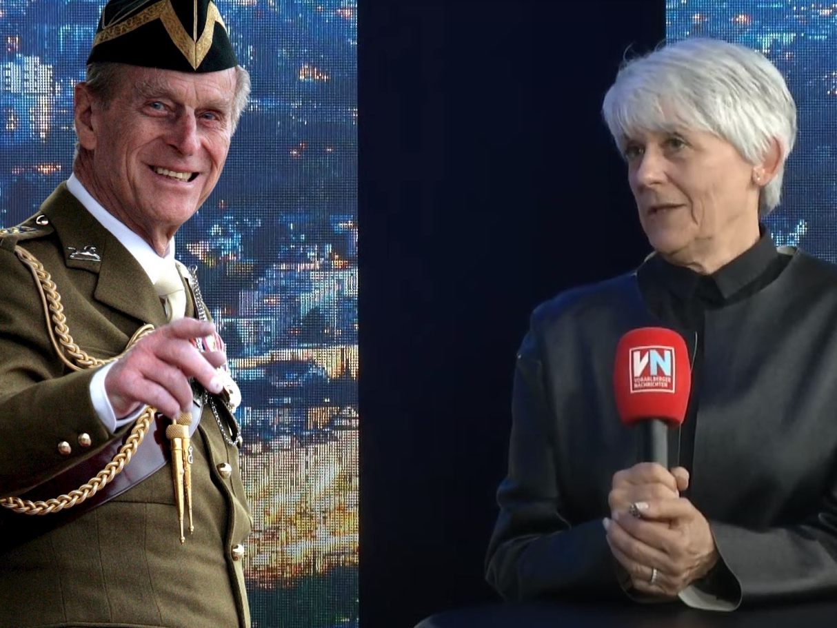 Adelsexpertin Lisbeth Bischoff bei "Vorarlberg LIVE" über den verstorbenen Prinz Philip. Adelsexpertin Lisbeth Bischoff bei "Vorarlberg LIVE" über den verstorbenen Prinz Philip.