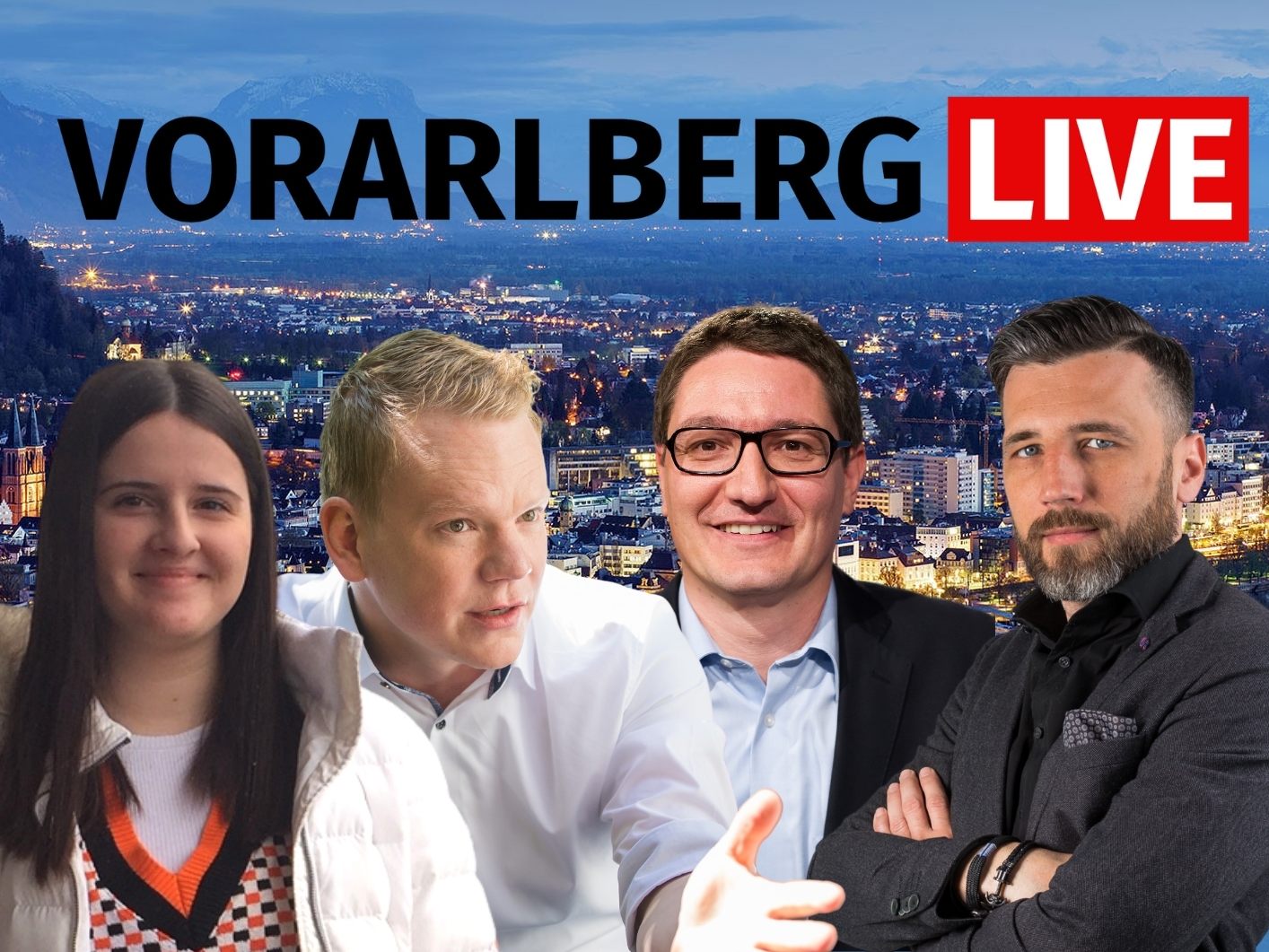 Kristina Stefanovic, Christof Bitschi (FPÖ) und Reinhold Einwallner (SPÖ) um 17 Uhr zu Gast in "Vorarlberg LIVE" Kristina Stefanovic, Christof Bitschi (FPÖ) und Reinhold Einwallner (SPÖ) um 17 Uhr zu Gast in "Vorarlberg LIVE"