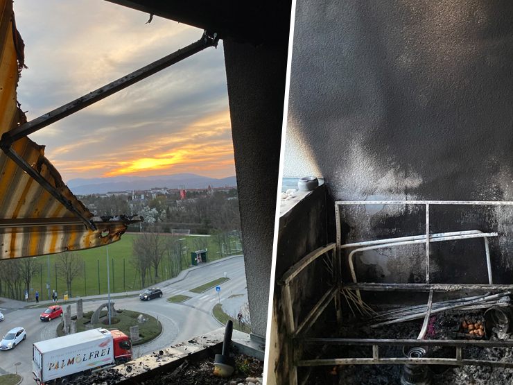 Der Brand konnte rasch gelöscht werden. Der Brand konnte rasch gelöscht werden.