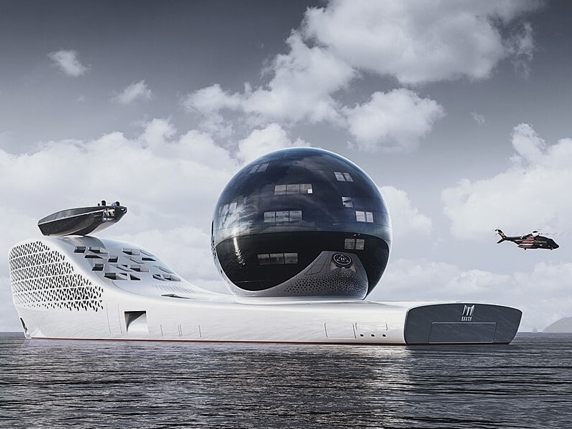 Superyacht "Earth 300".