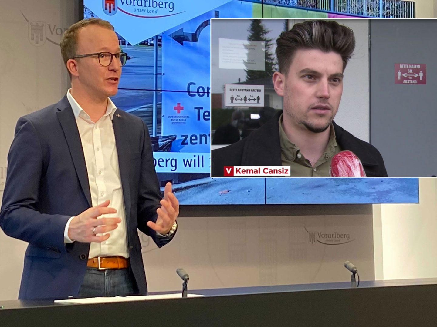 Landesrat Gantner und ATIB-Vorstand Cansiz. Landesrat Gantner und ATIB-Vorstand Cansiz.