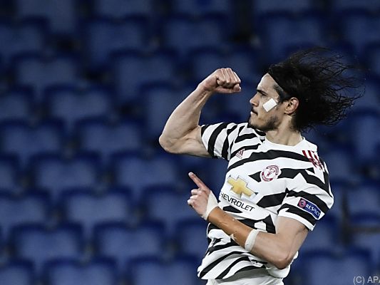 Cavani durfte auch in Rom zweimal zum Torjubel abheben Cavani durfte auch in Rom zweimal zum Torjubel abheben