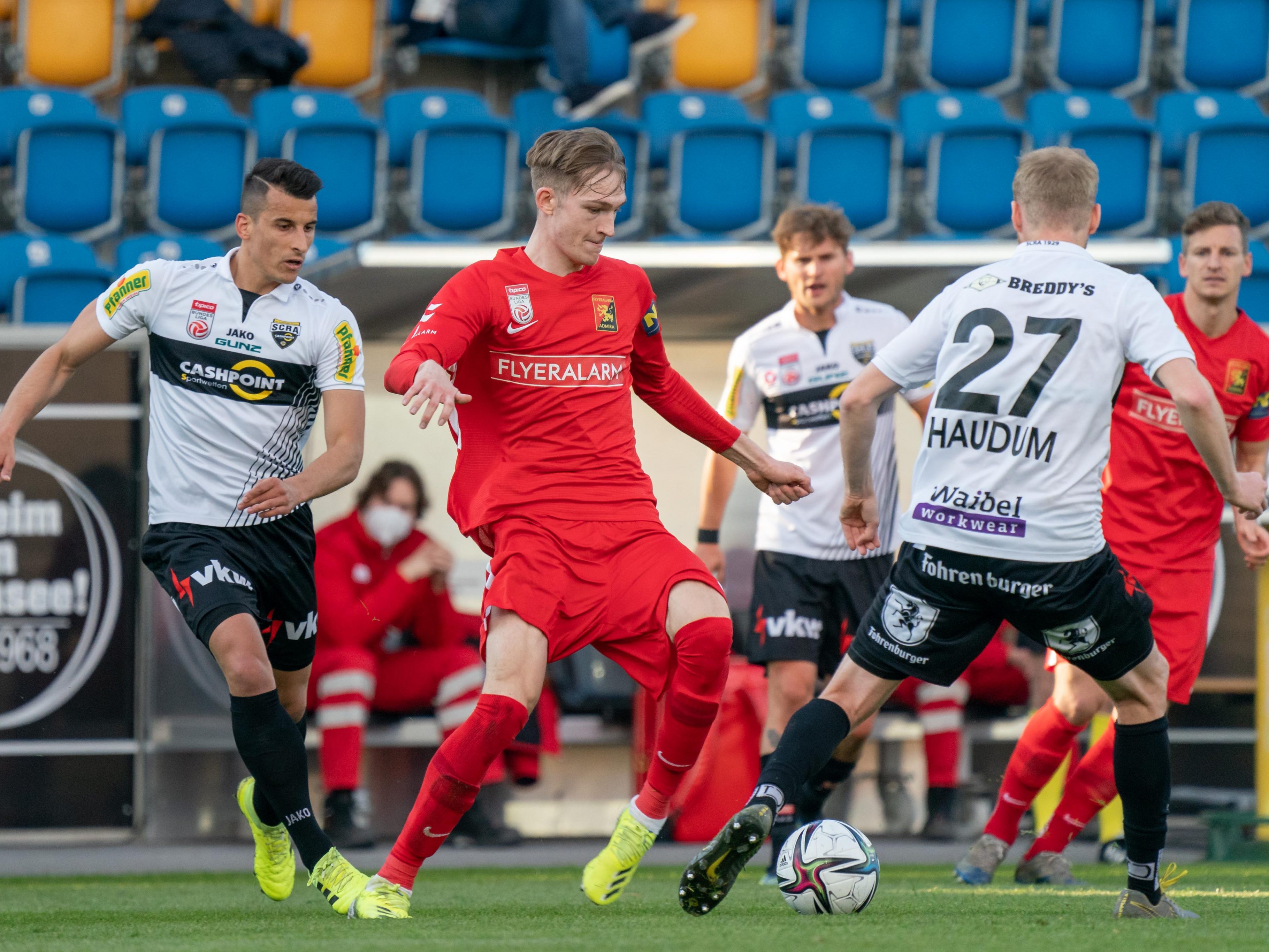 Das Bundesligamatch zwischen Admira und Altach steht wegen Coronafällen vor der Absage. Das Bundesligamatch zwischen Admira und Altach steht wegen Coronafällen vor der Absage.