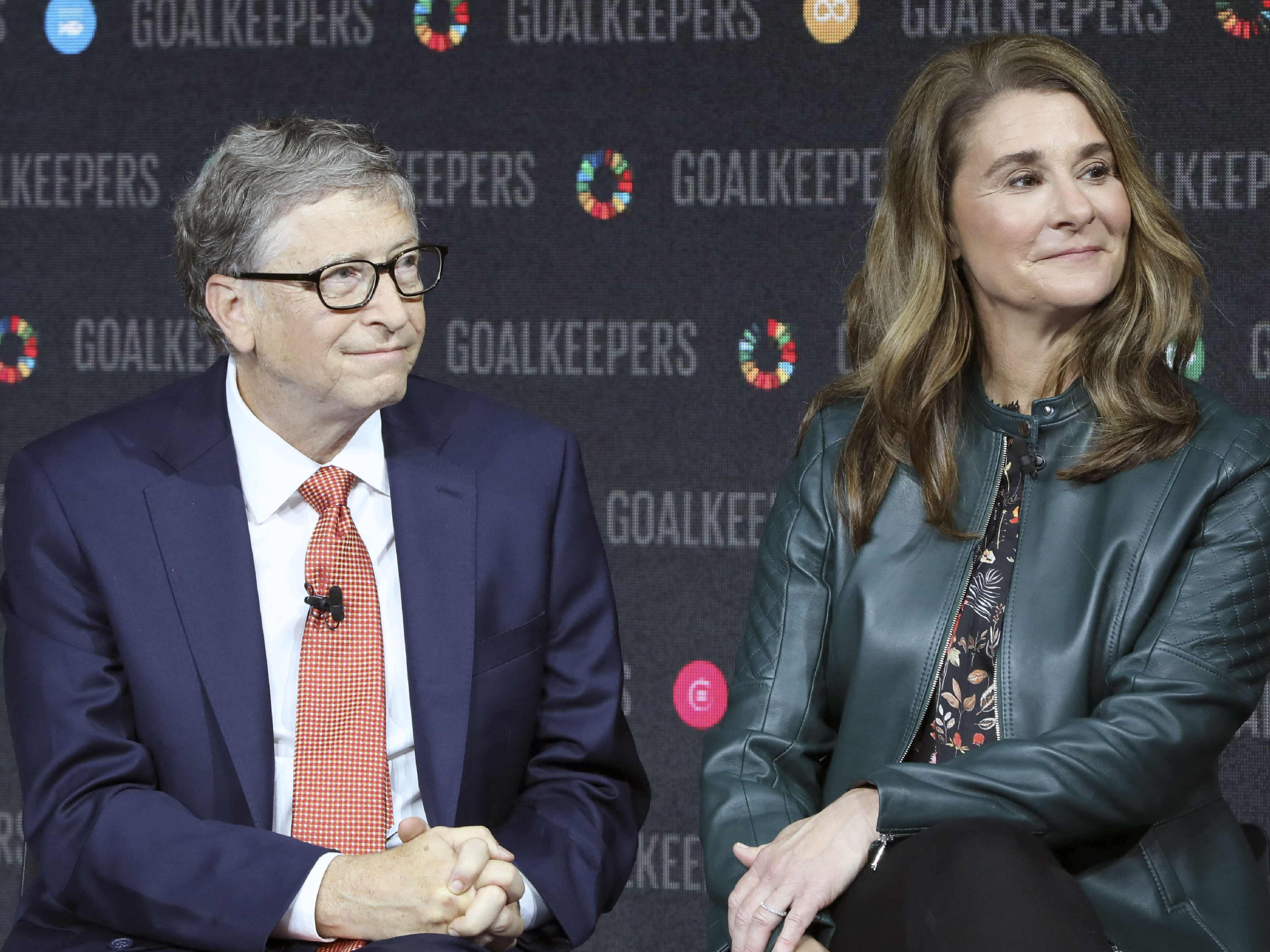 Bill und seine Frau Melinda Gates