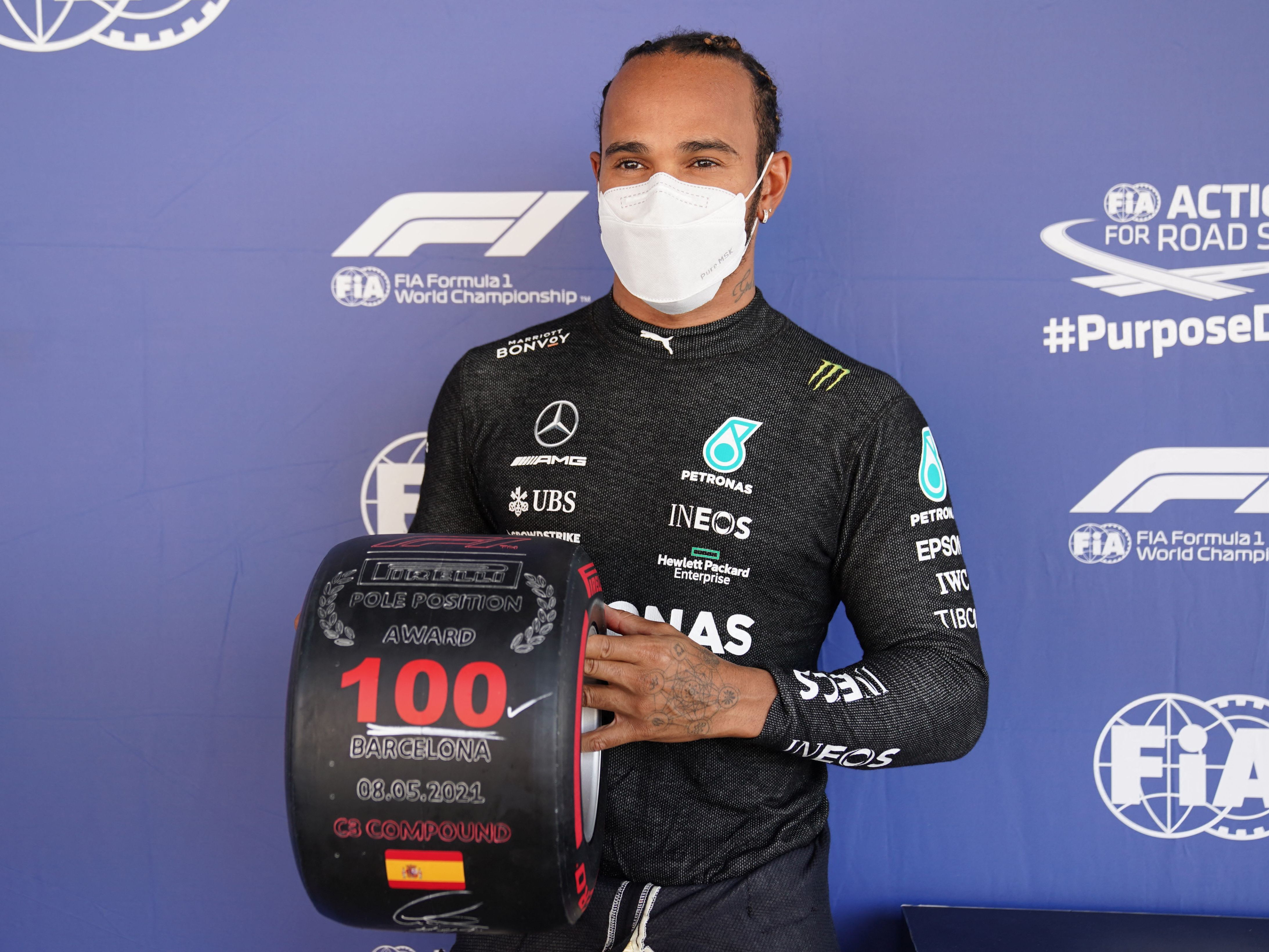 Sieg für Lewis Hamilton: In Barcelona holte er sich die 100. Poleposition.