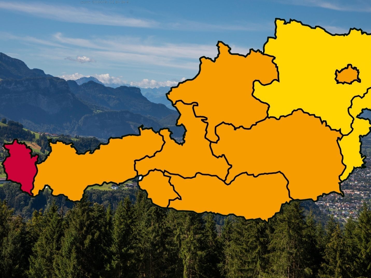 Der Trend in der vergangenen Woche war in sämtlichen Bundesländern rückläufig.