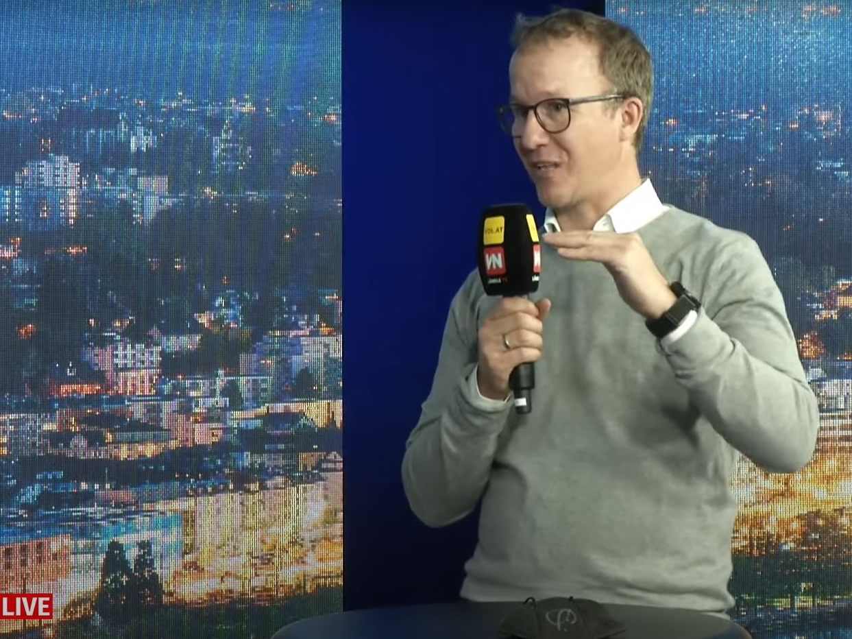 Landesrat Christian Gantner zu Gast bei "Vorarlberg LIVE" am 5. Mai.