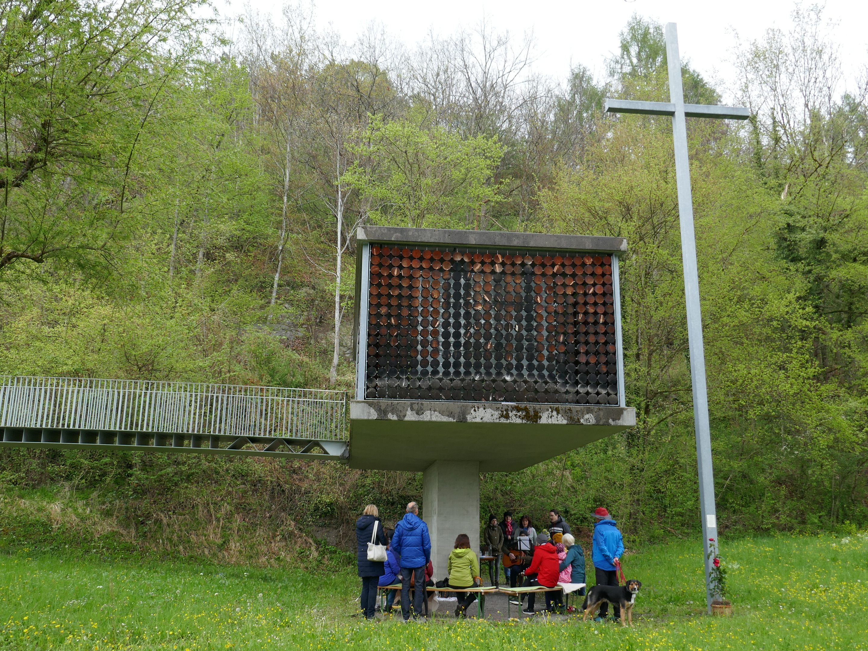 Maiandacht bei der Familienkapelle Fraxern. Maiandacht bei der Familienkapelle Fraxern.
