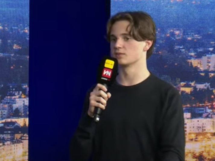 AHS-Landsschulsprecher Maximilian Kubesch bei "Vorarlberg LIVE".