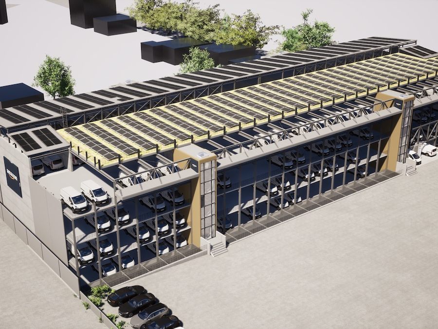 Das Amazon-Verteilzentrum in Wien-Simmering wird erweitert. Das Amazon-Verteilzentrum in Wien-Simmering wird erweitert.