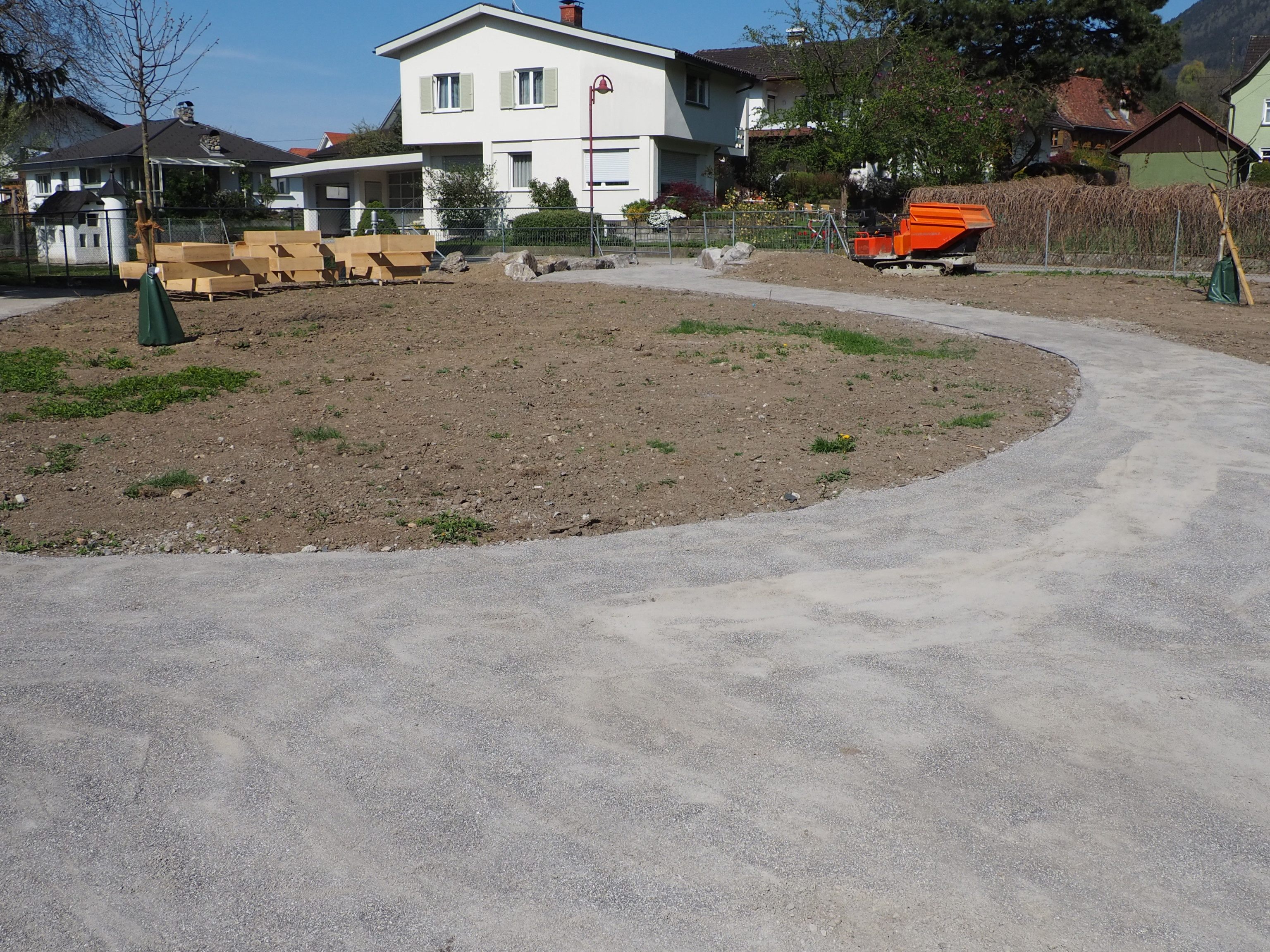 Der künftige Platz für den Garten hinter dem Josefsheim