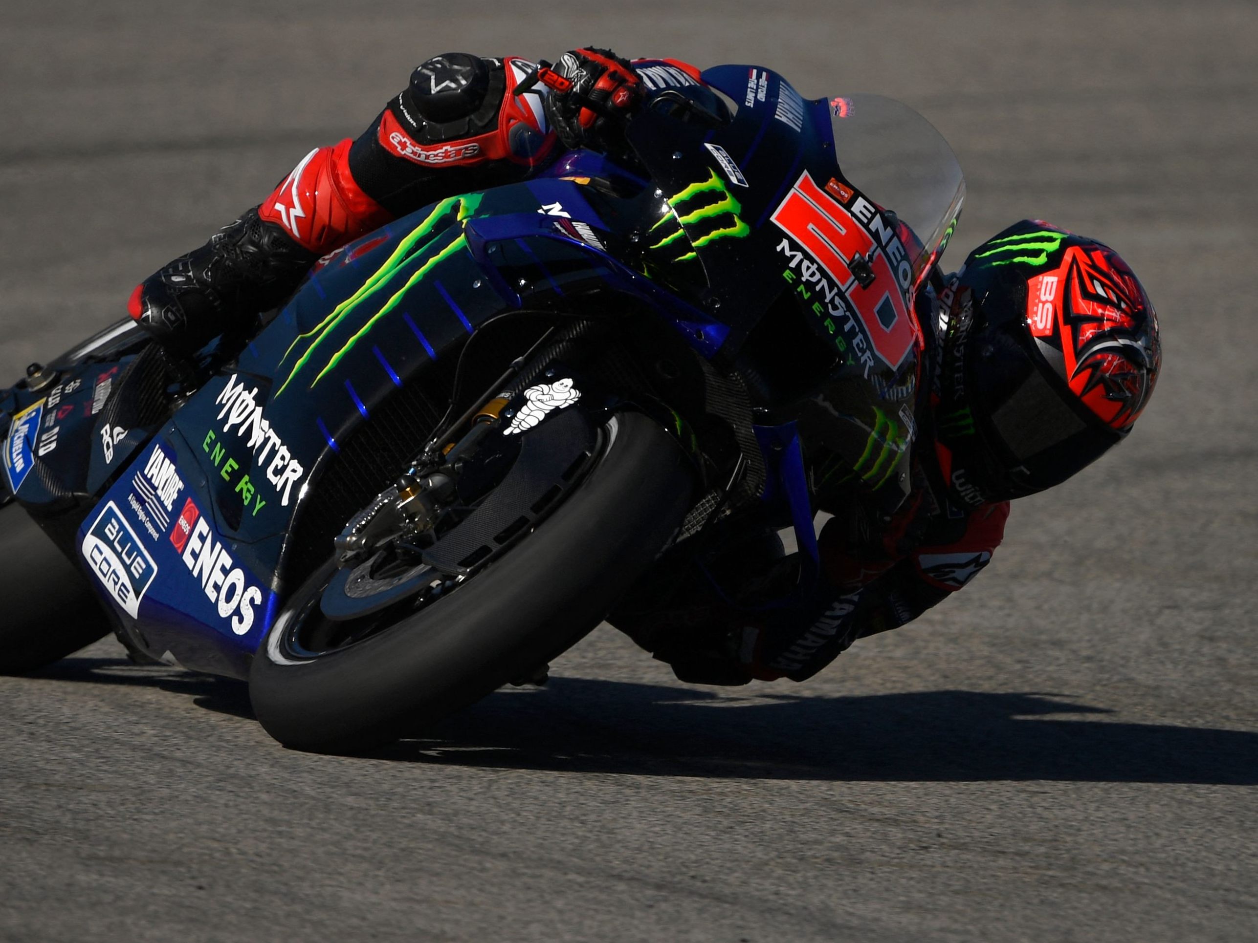 Aktuell der schnellste Mann der MotoGP: Fabio Quartararo. Aktuell der schnellste Mann der MotoGP: Fabio Quartararo.