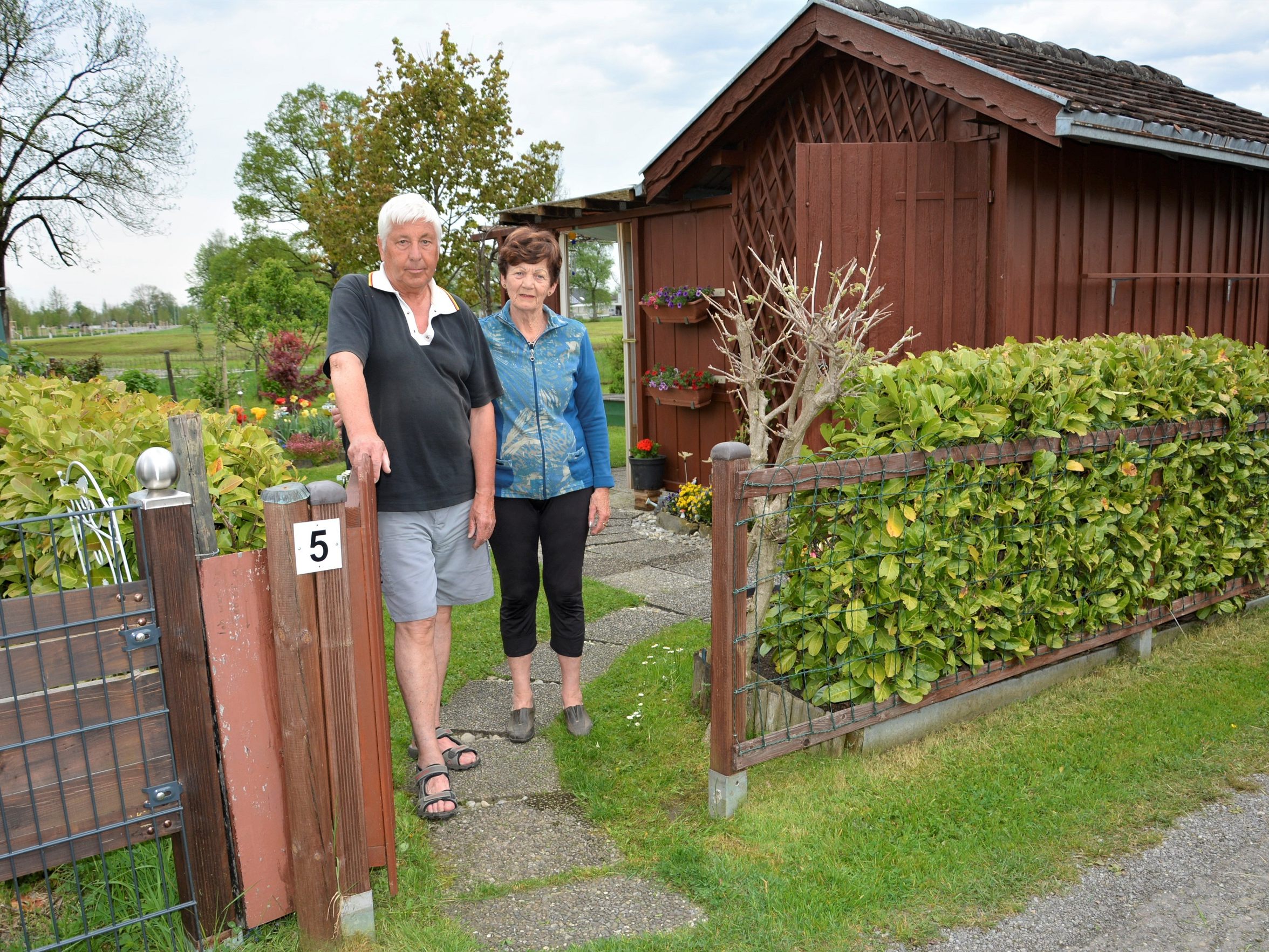 Vor zehn Jahren hat das Ehepaar einen Anteil am Schrebergarten Kurzen-Langen gepachtet.