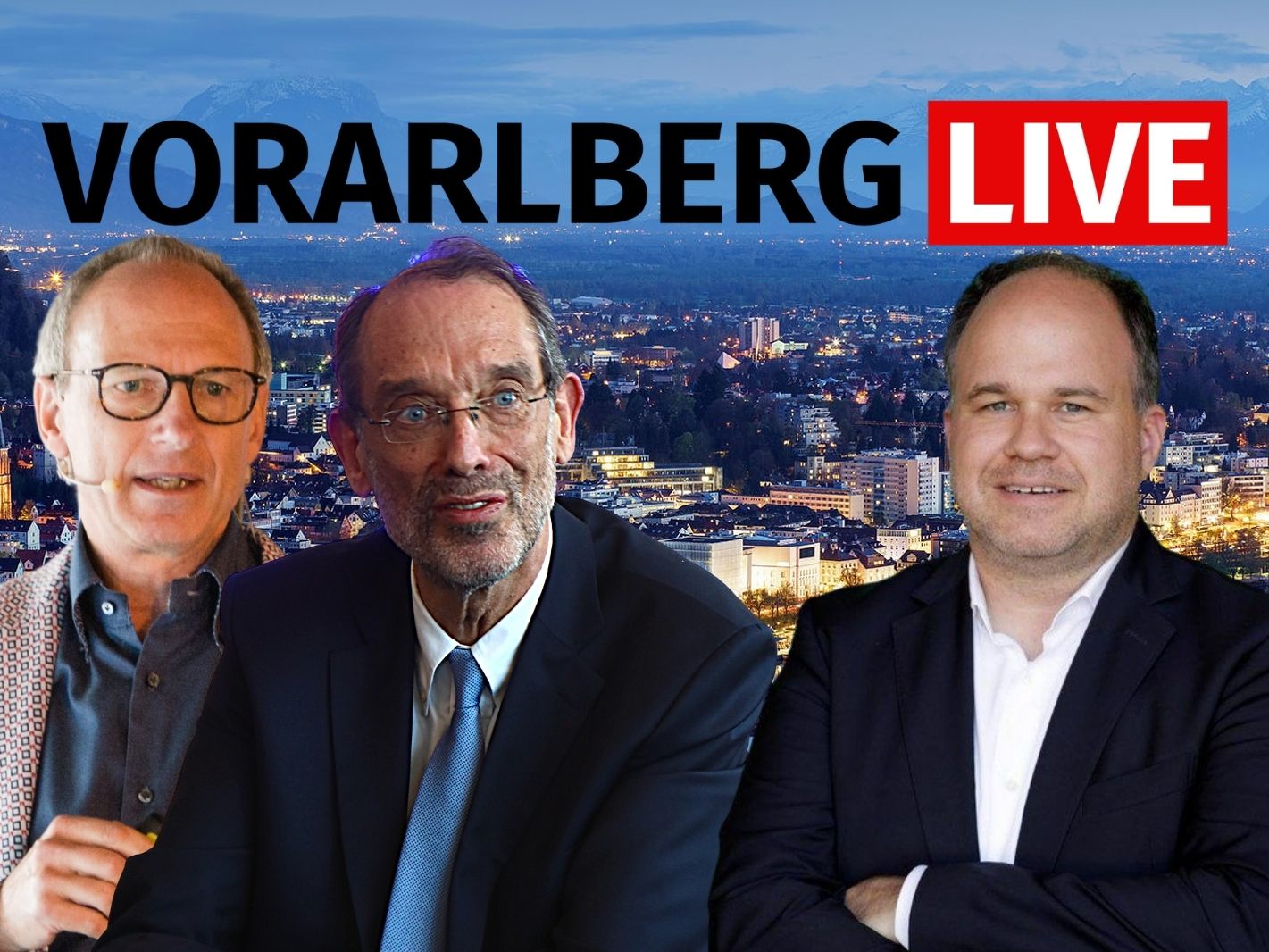 Primar DDr. Burghard Abendstein und Bildungsminister Heinz Faßmann im Gespräch mit Gerold Riedmann in "Vorarlberg LIVE". Primar DDr. Burghard Abendstein und Bildungsminister Heinz Faßmann im Gespräch mit Gerold Riedmann in "Vorarlberg LIVE".