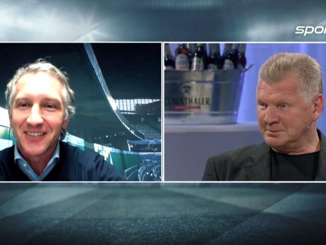 Verbaler Schlagabtausch zwischen Baumann und Effenberg. Verbaler Schlagabtausch zwischen Baumann und Effenberg.