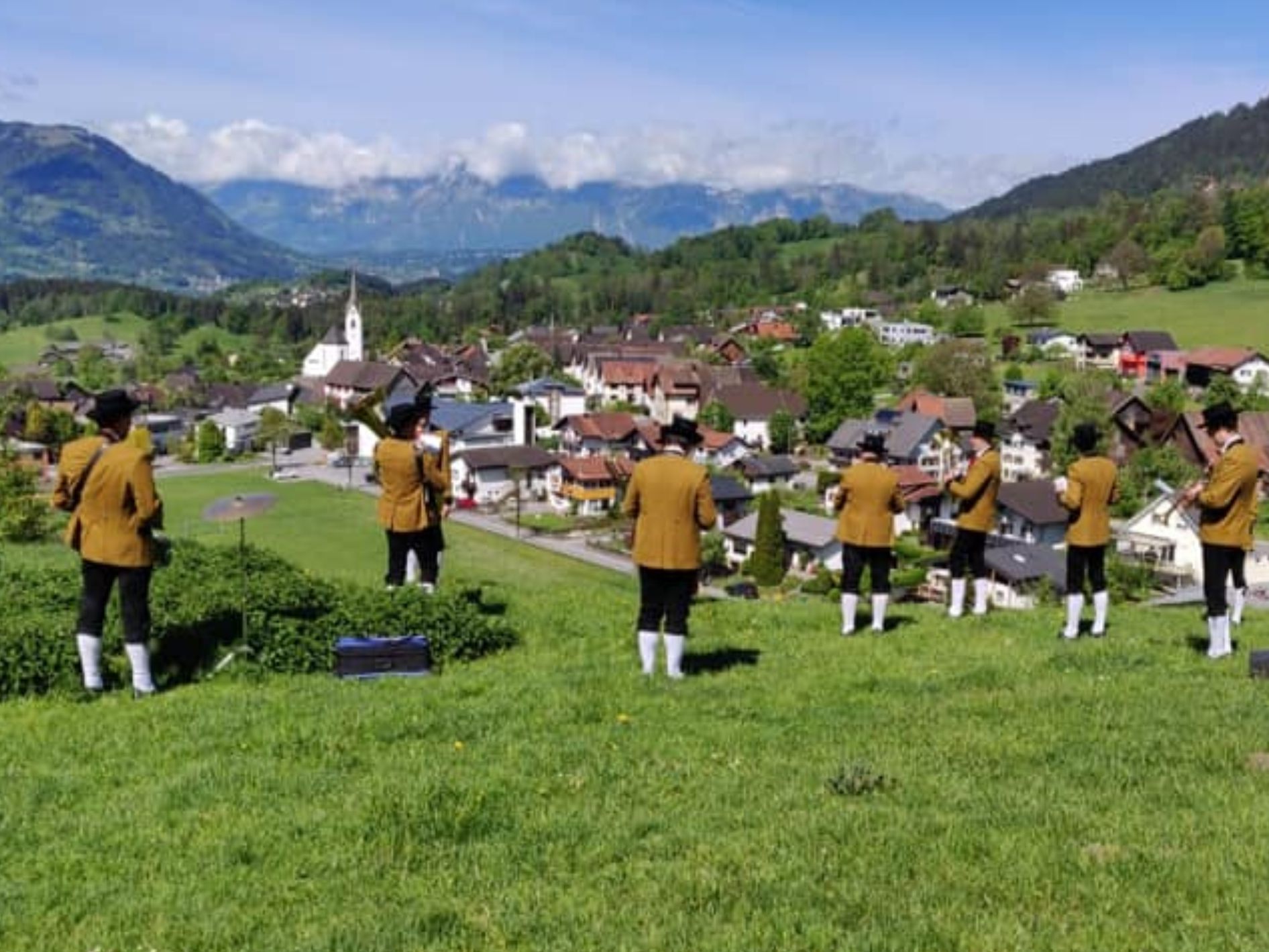 Die Musikanten der Schnifner Gemeindemusik hoffen bald wieder aufspielen zu dürfen Die Musikanten der Schnifner Gemeindemusik hoffen bald wieder aufspielen zu dürfen