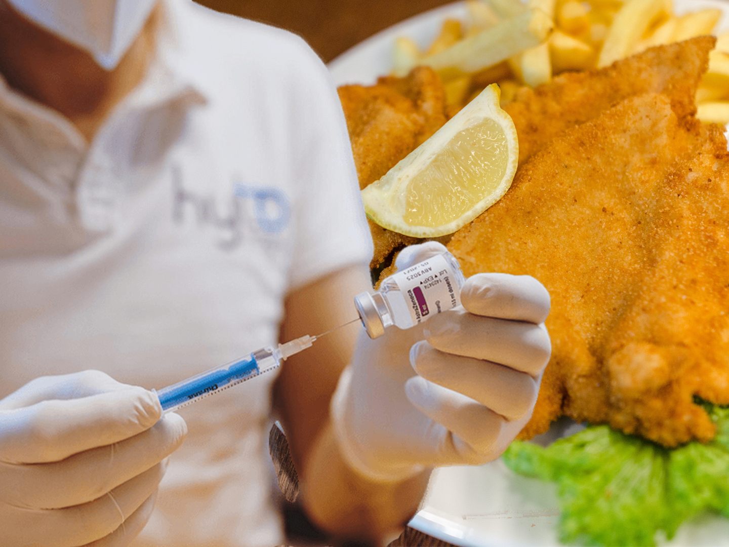 Schnitzel zur Impfung? Pro und Contra. Schnitzel zur Impfung? Pro und Contra.