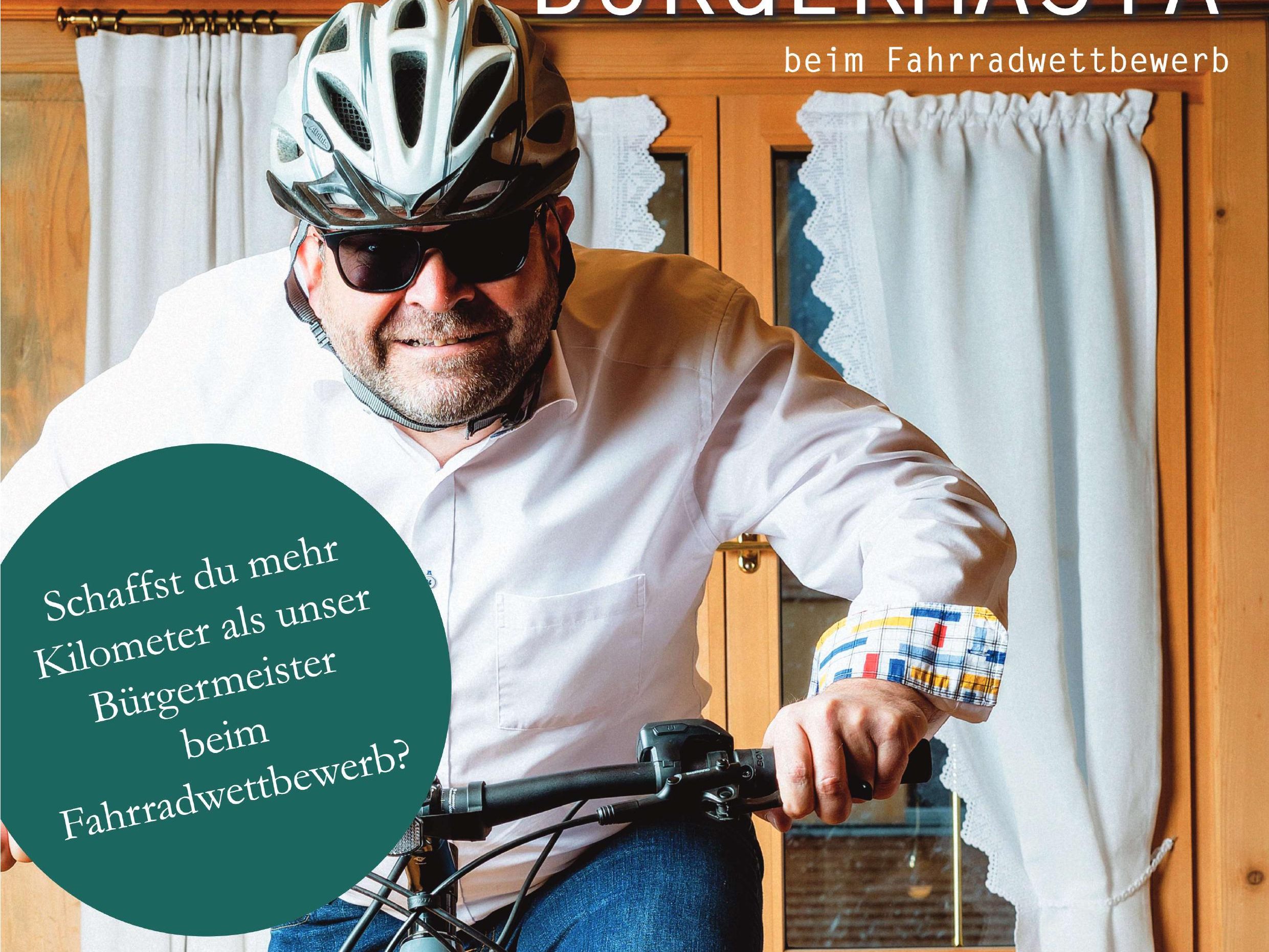 Beim Fahrradwettbewerb mehr Kilometer radeln als unser Bürgermeister Gerhard Beer und tollen Preis gewinnen. Beim Fahrradwettbewerb mehr Kilometer radeln als unser Bürgermeister Gerhard Beer und tollen Preis gewinnen.