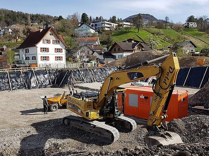 Der Baustart von der Wohnanlage Schlösslestraße ist erfolgt.