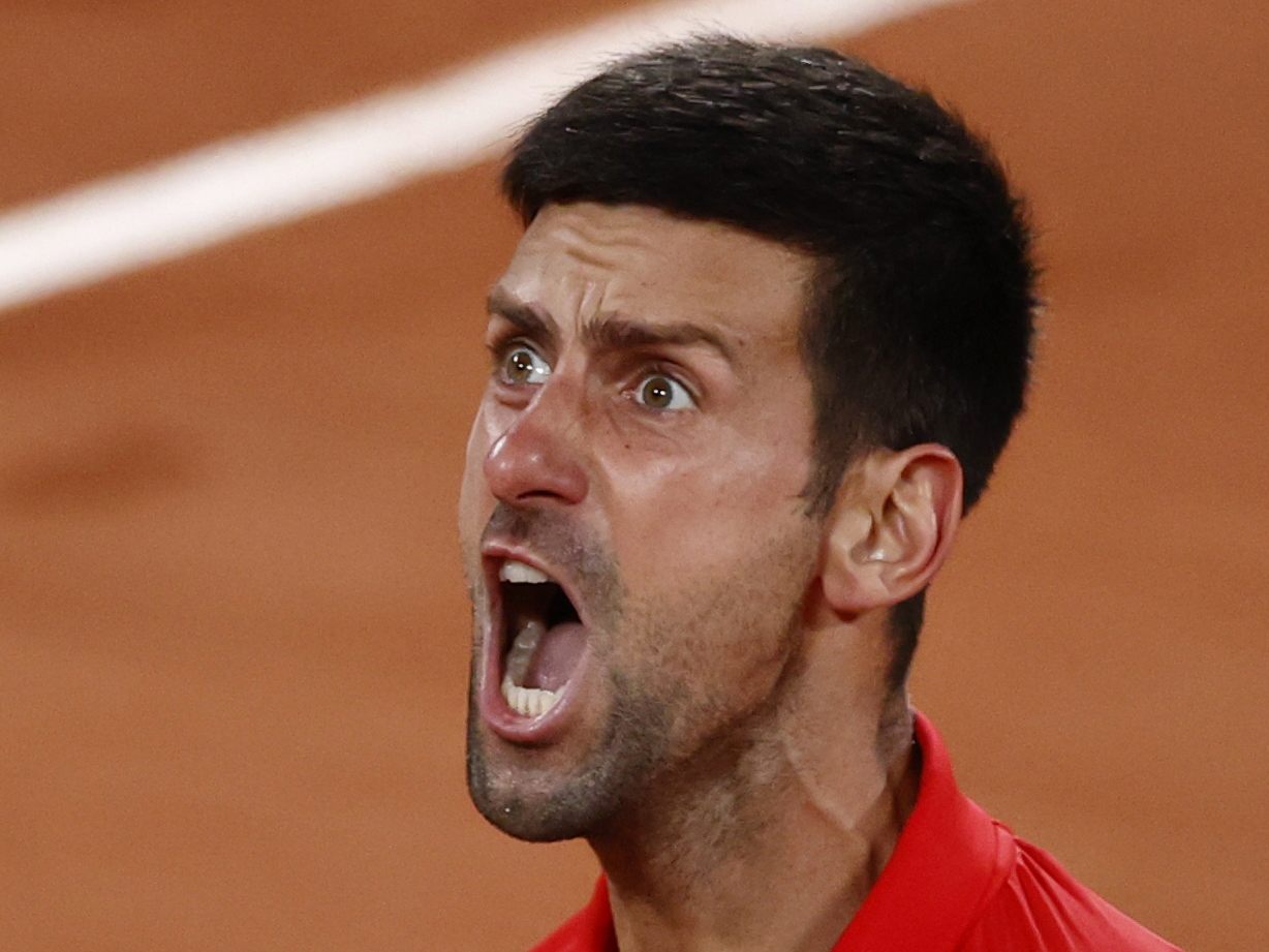 Djokovic spielt im Halbfinale gegen Rafael Nadal. Djokovic spielt im Halbfinale gegen Rafael Nadal.