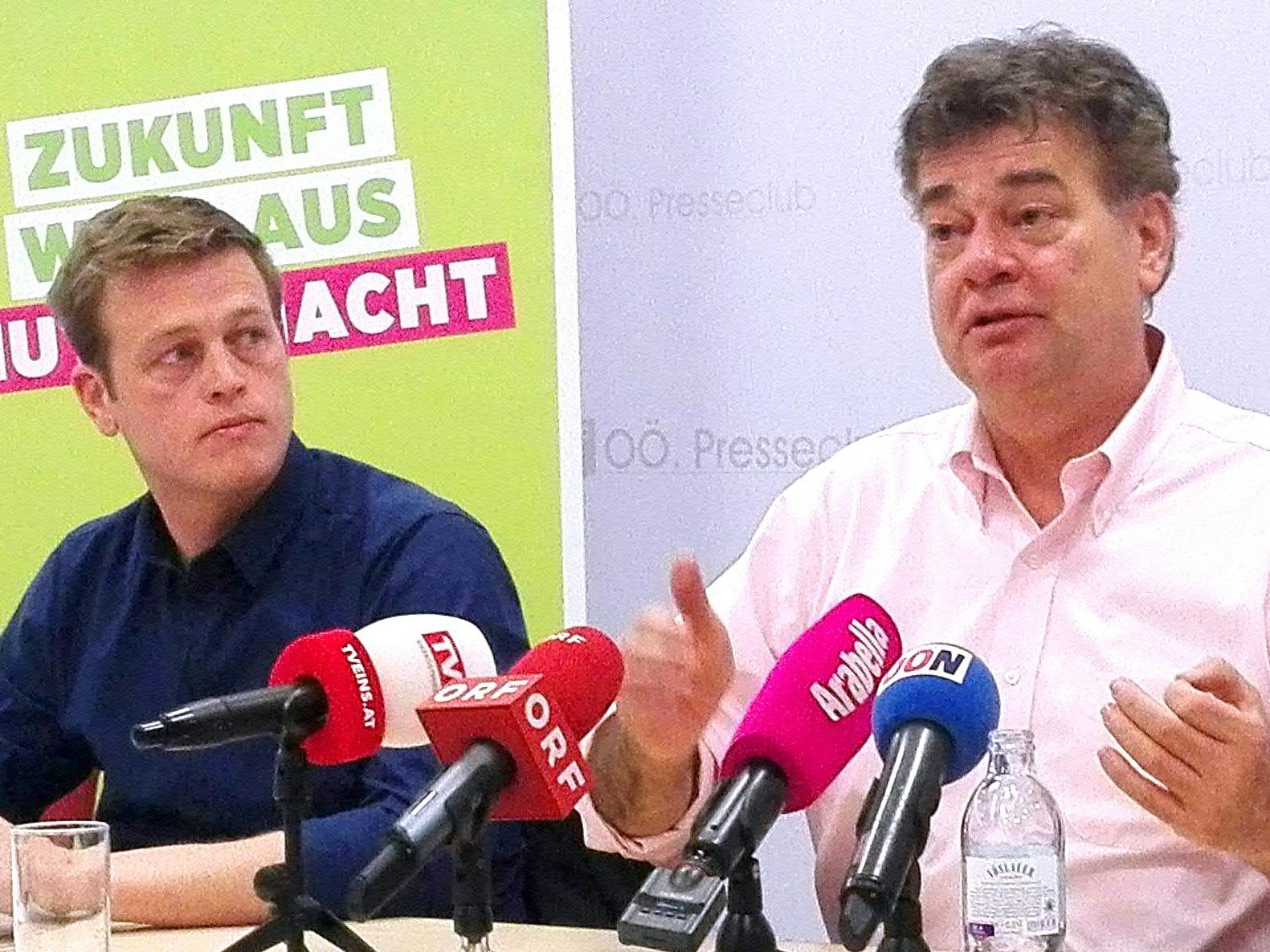Kaineder und Kogler sprechen heute beim Bundeskongress der Grünen. Kaineder und Kogler sprechen heute beim Bundeskongress der Grünen.