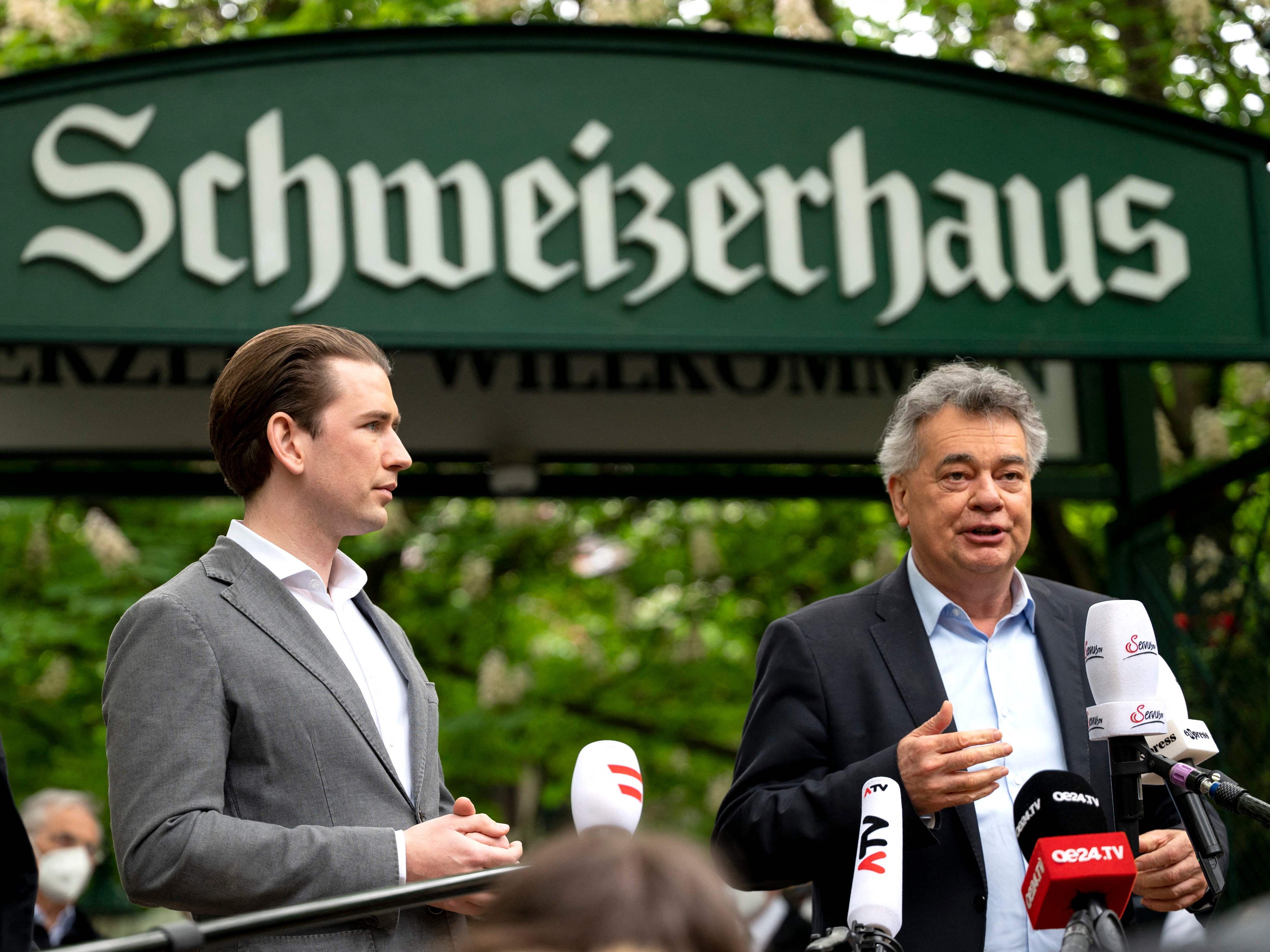 Sebastian Kurz und Werner Kogler.