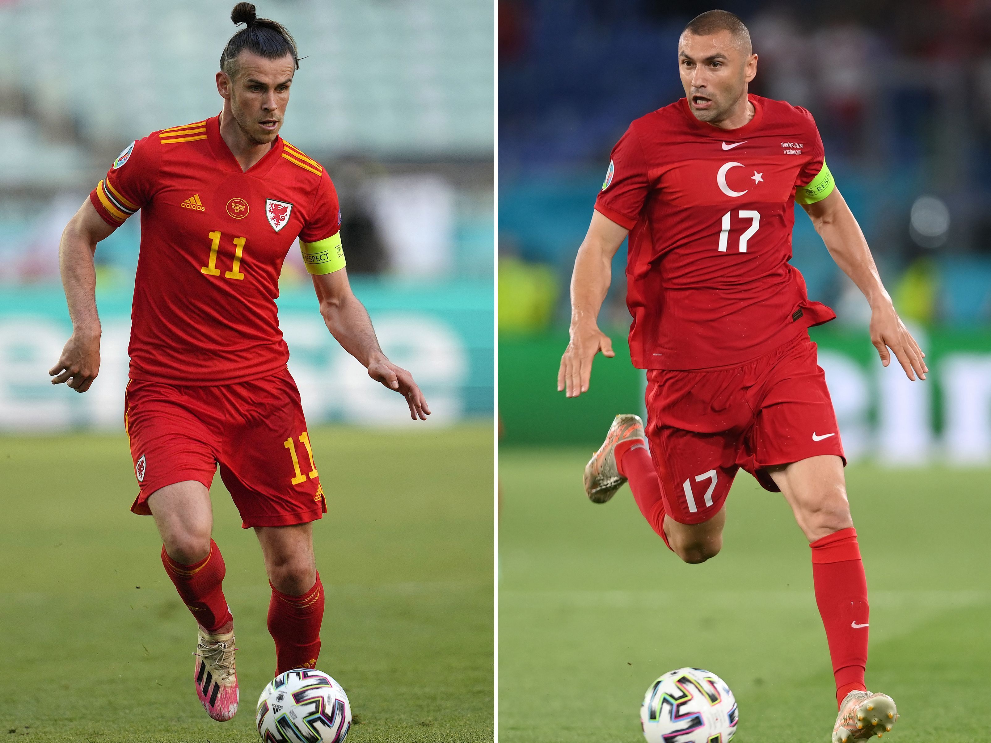 Gareth Bale (L) und Burak Yilmaz Gareth Bale (L) und Burak Yilmaz