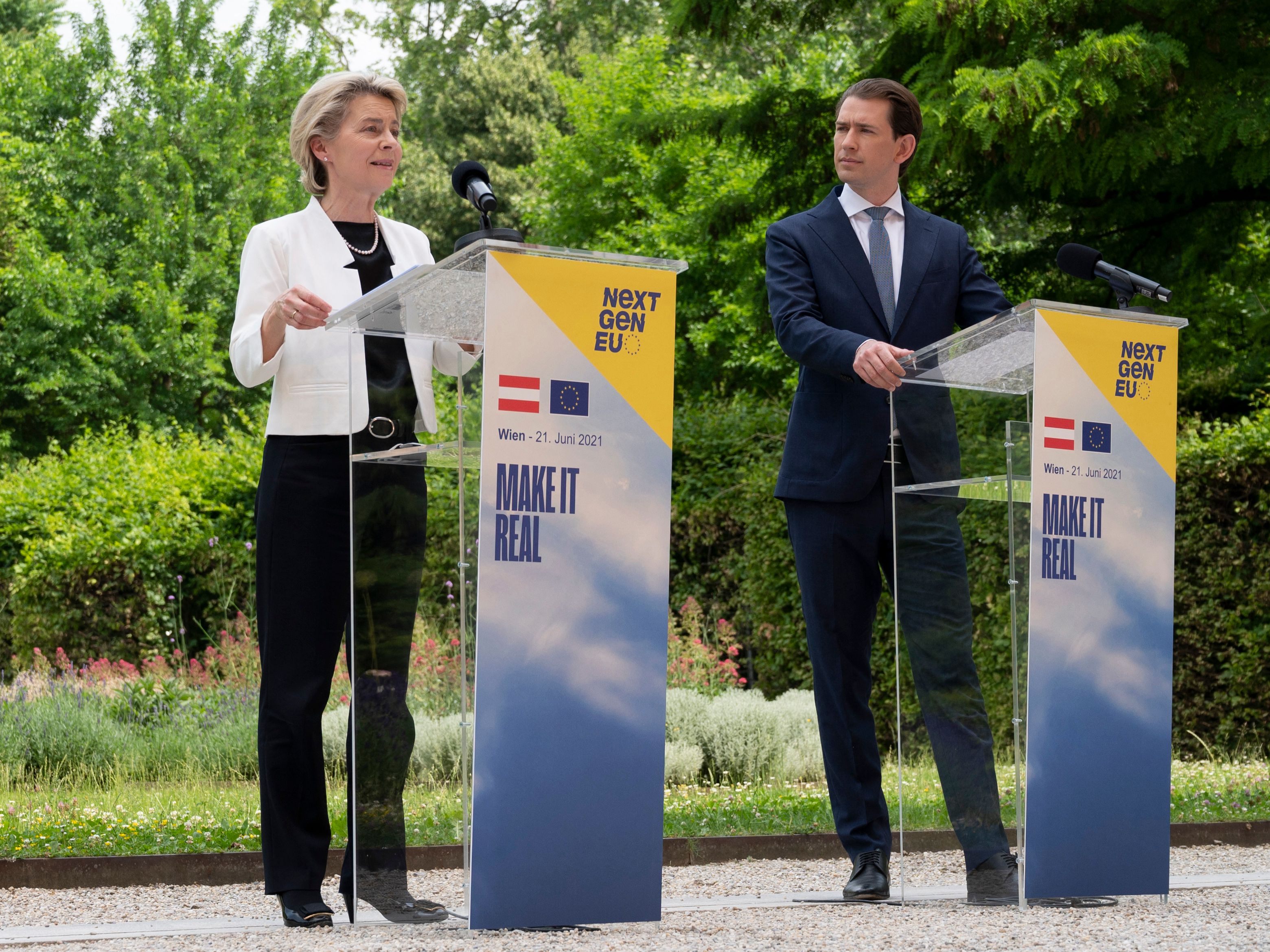 Von der Leyen war am Montag in Wien