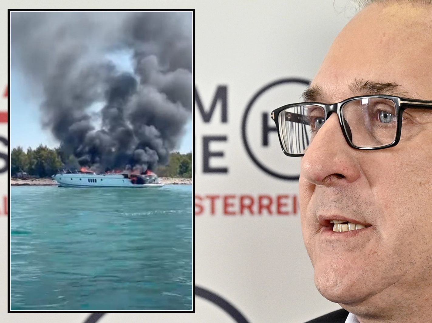 H.C. Strache erzählt vom Yacht-Drama in Kroatien. H.C. Strache erzählt vom Yacht-Drama in Kroatien.