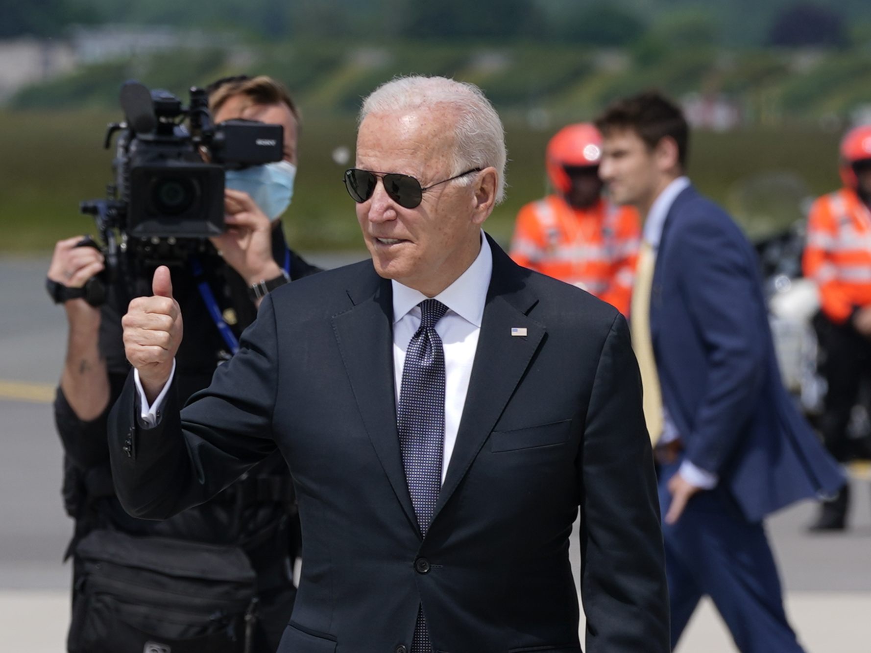 US-Präsident Joe Biden ist bereits am Dienstag in Genf eingetroffen. US-Präsident Joe Biden ist bereits am Dienstag in Genf eingetroffen.