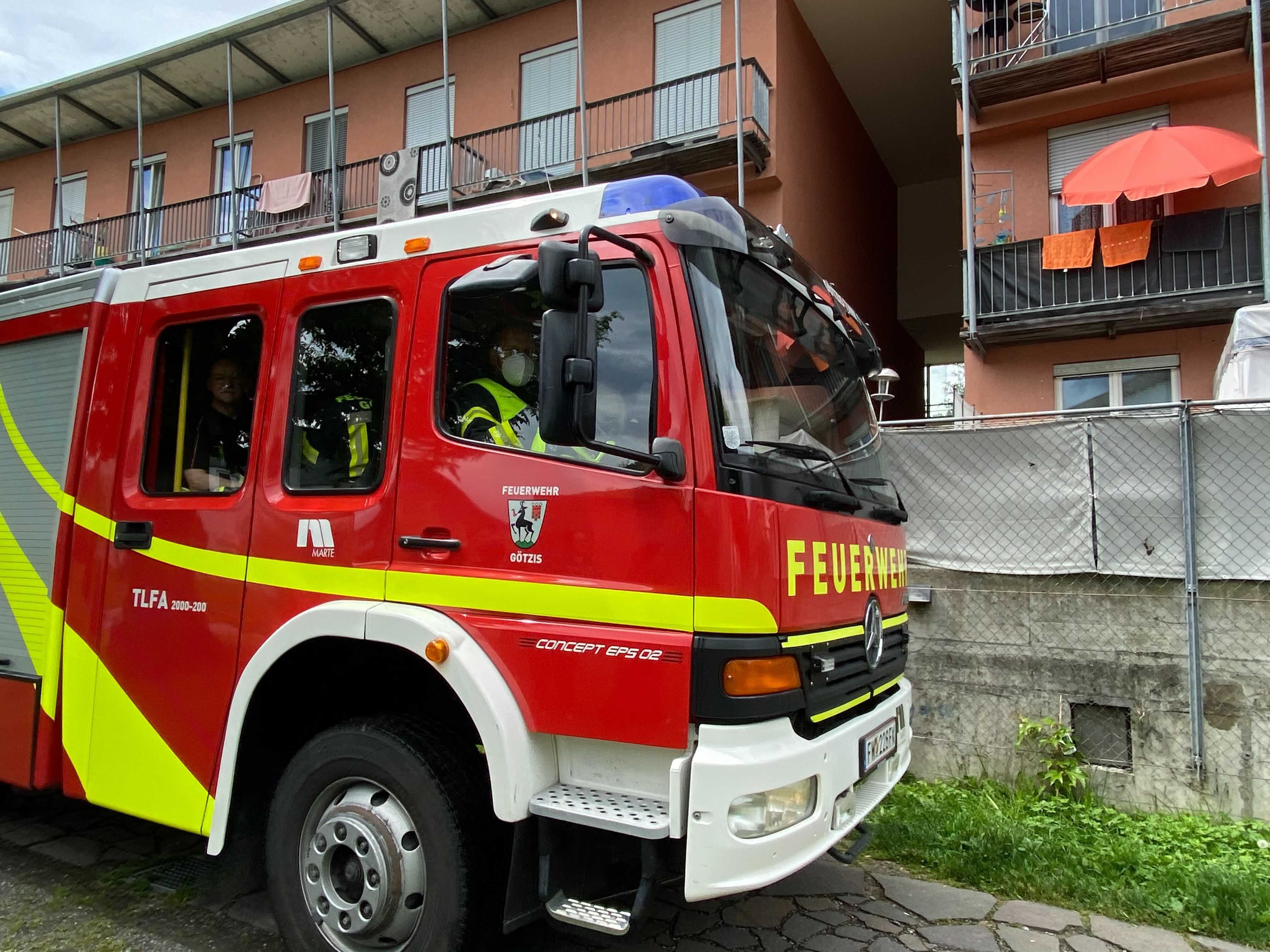 Ein brennender Müllsack sorgte am Montag für einen Feuerwehreinsatz in Götzis.