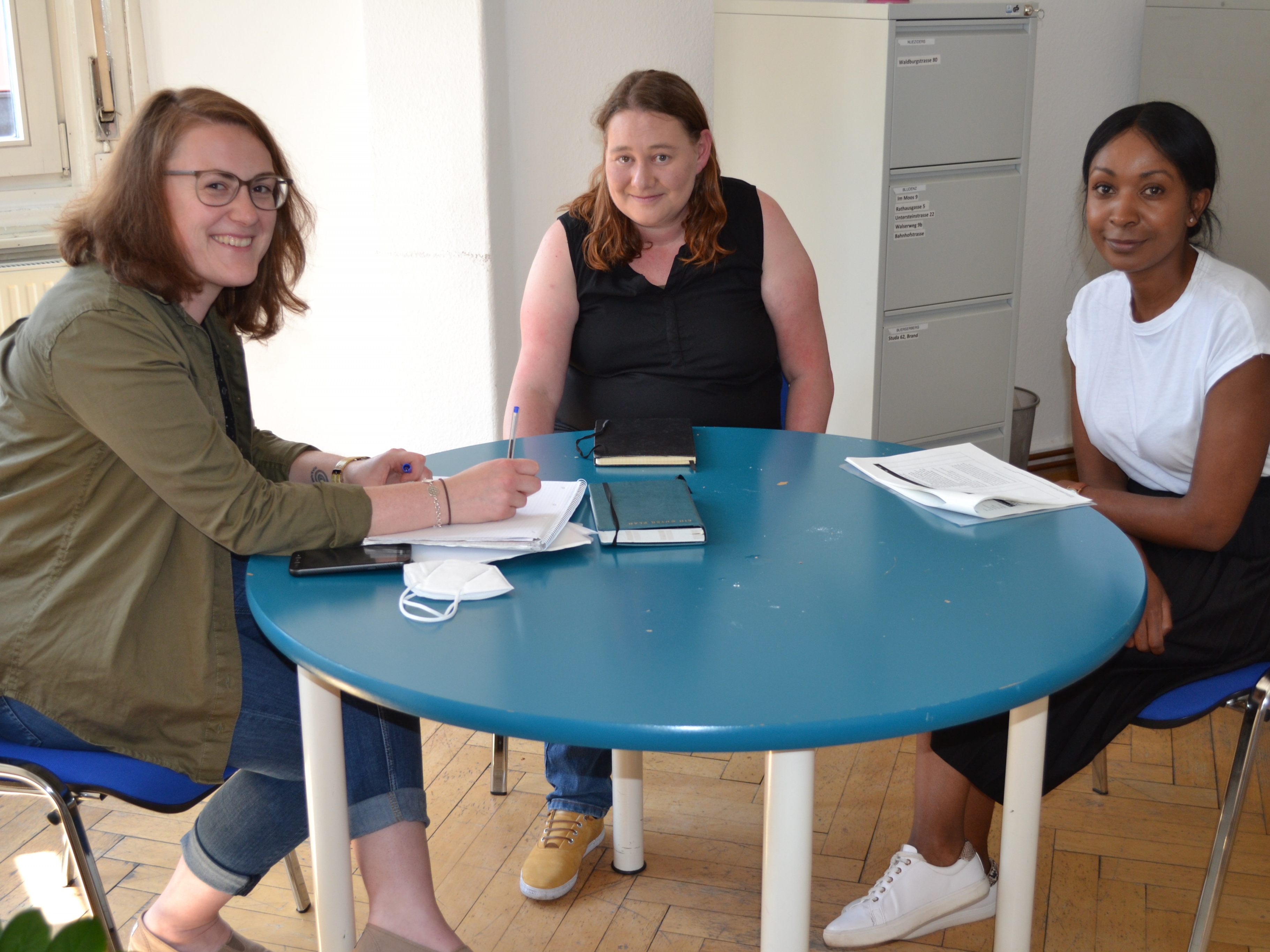 Jennifer Schacherl, Elisabeth Meusburger und Maureen Motwaro. Jennifer Schacherl, Elisabeth Meusburger und Maureen Motwaro.