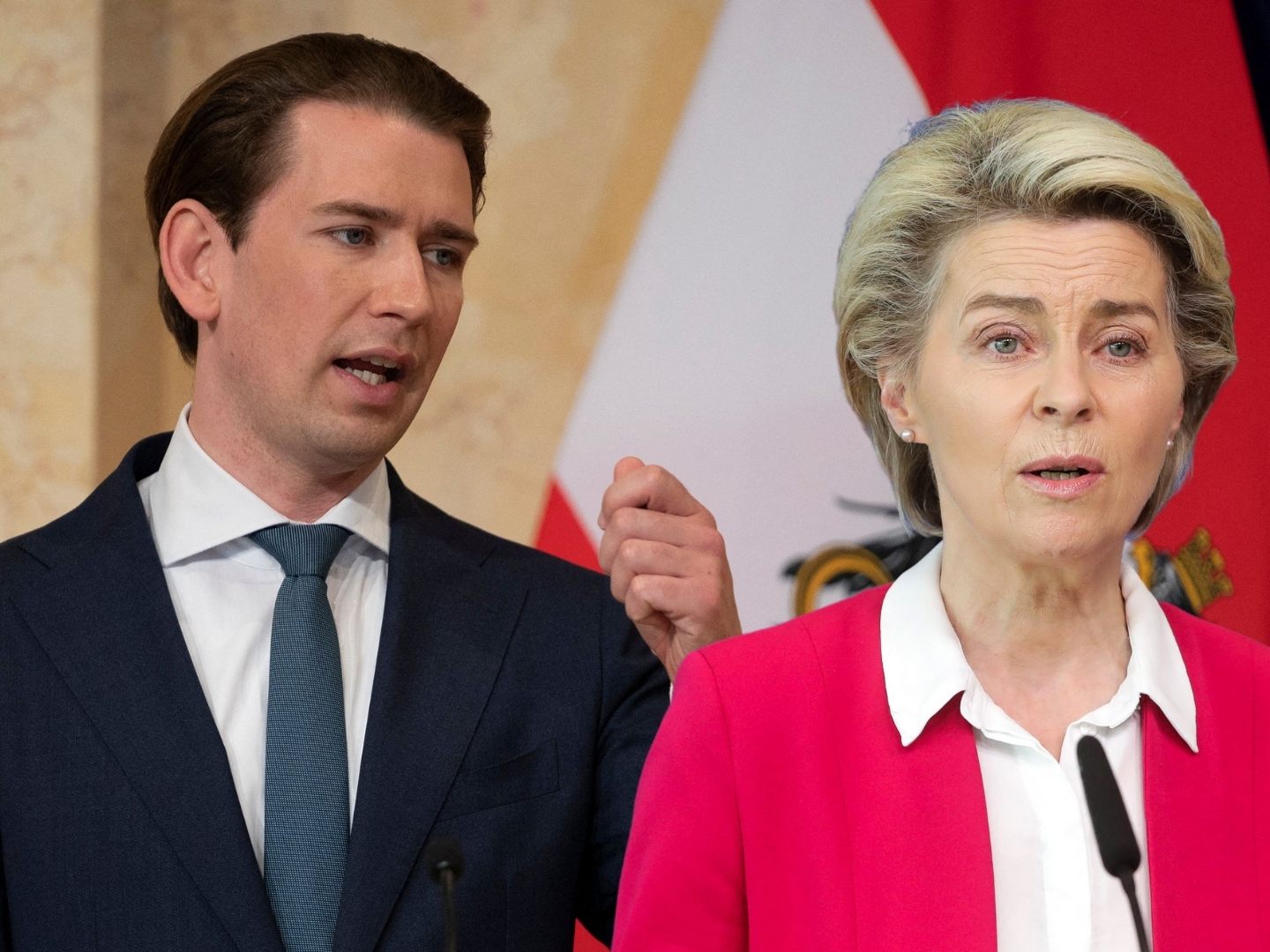 Sebastian Kurz trifft sich heute mit Ursula von der Leyen in Wien. Sebastian Kurz trifft sich heute mit Ursula von der Leyen in Wien.