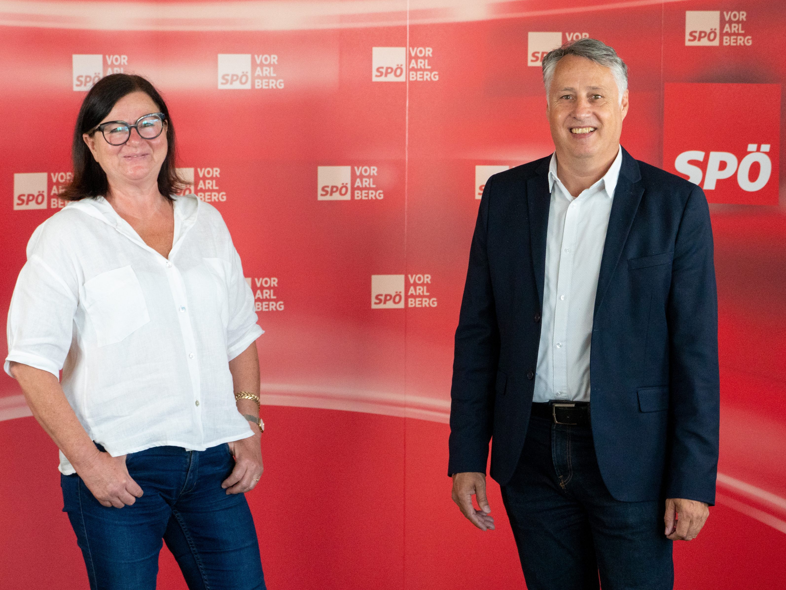 Annette Fritsch, geschäftsführende Vorsitzende der Vorarlberger Mietervereinigung und SPÖ-Klubobmann Thomas Hopfner.