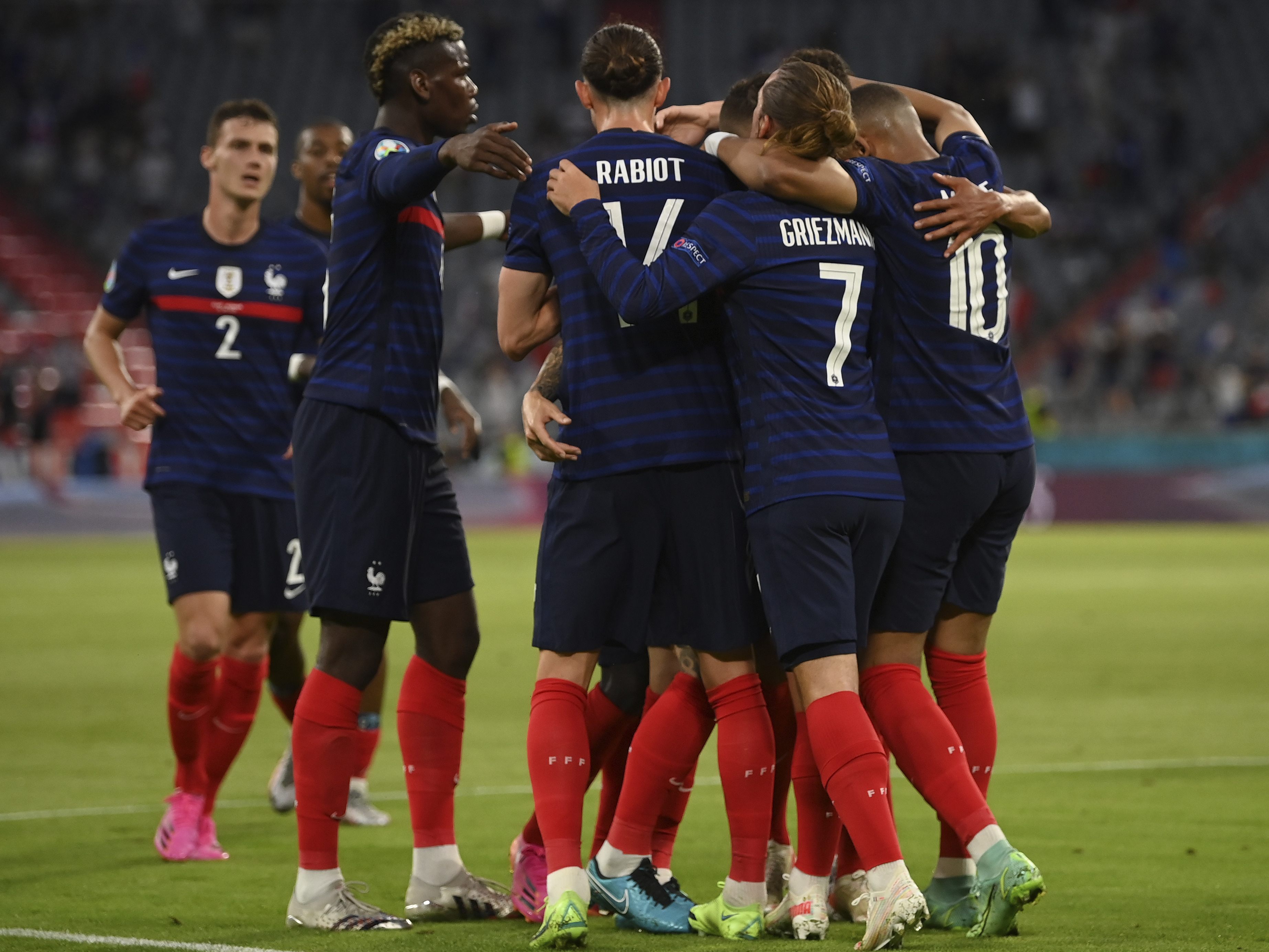 Frankreich jubelte über einen insgesamt verdienten Erfolg über Deutschland. Frankreich jubelte über einen insgesamt verdienten Erfolg über Deutschland.