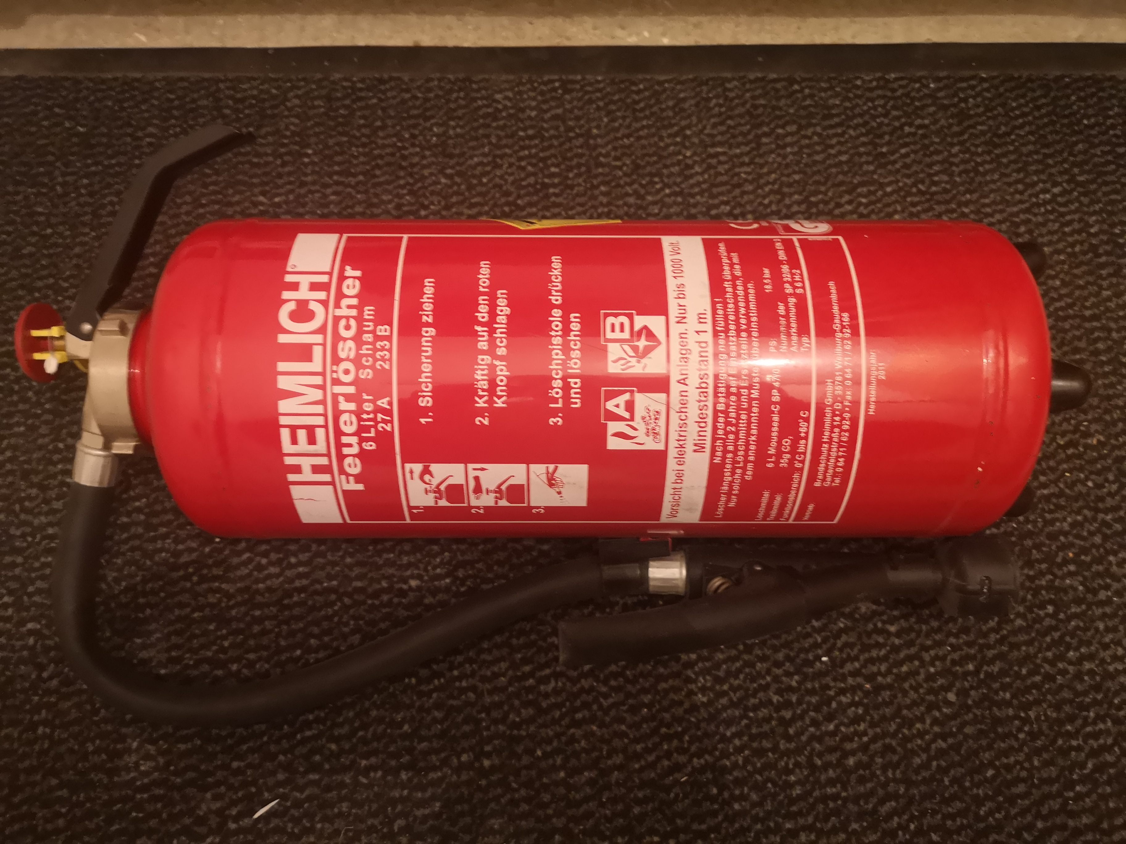 Feuerlöscherüberprüfung in Lochau