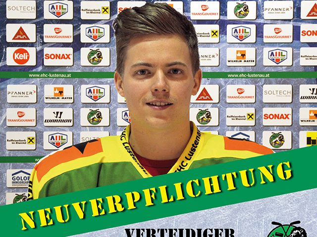 Schon in der Saison 2014/15 spielte Patrick Ratz für den EHC Lustenau Schon in der Saison 2014/15 spielte Patrick Ratz für den EHC Lustenau