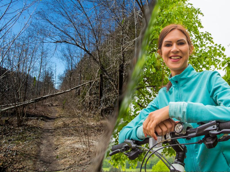 Ein Radweg auf der ehemaligen Wälderbahntrasse zwischen Kennelbach und Doren?