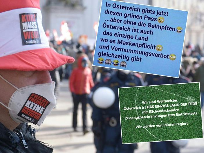 Wieder werden Falschnachrichten über Österreich verbreitet.