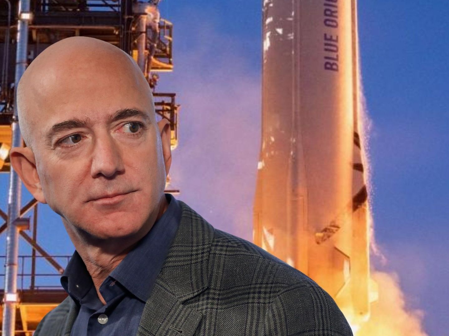 Jeff Bezos fliegt ins All.