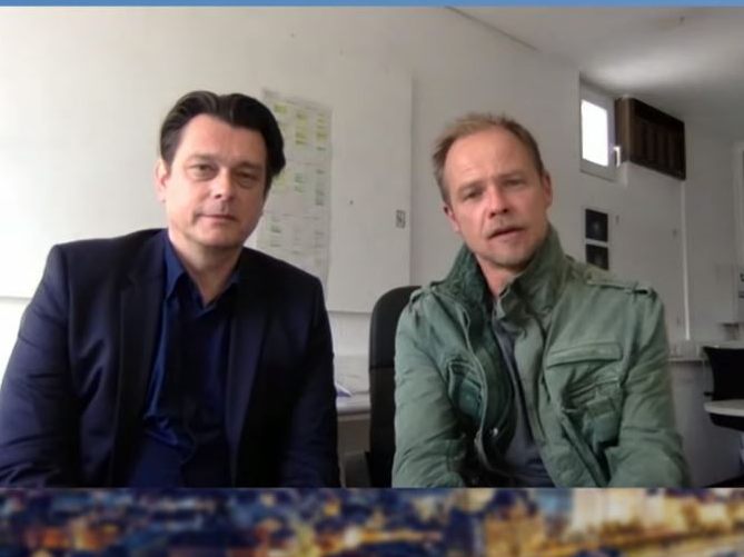 Hary Prinz und Matthias Koeberlin bei "Vorarlberg LIVE". Hary Prinz und Matthias Koeberlin bei "Vorarlberg LIVE".