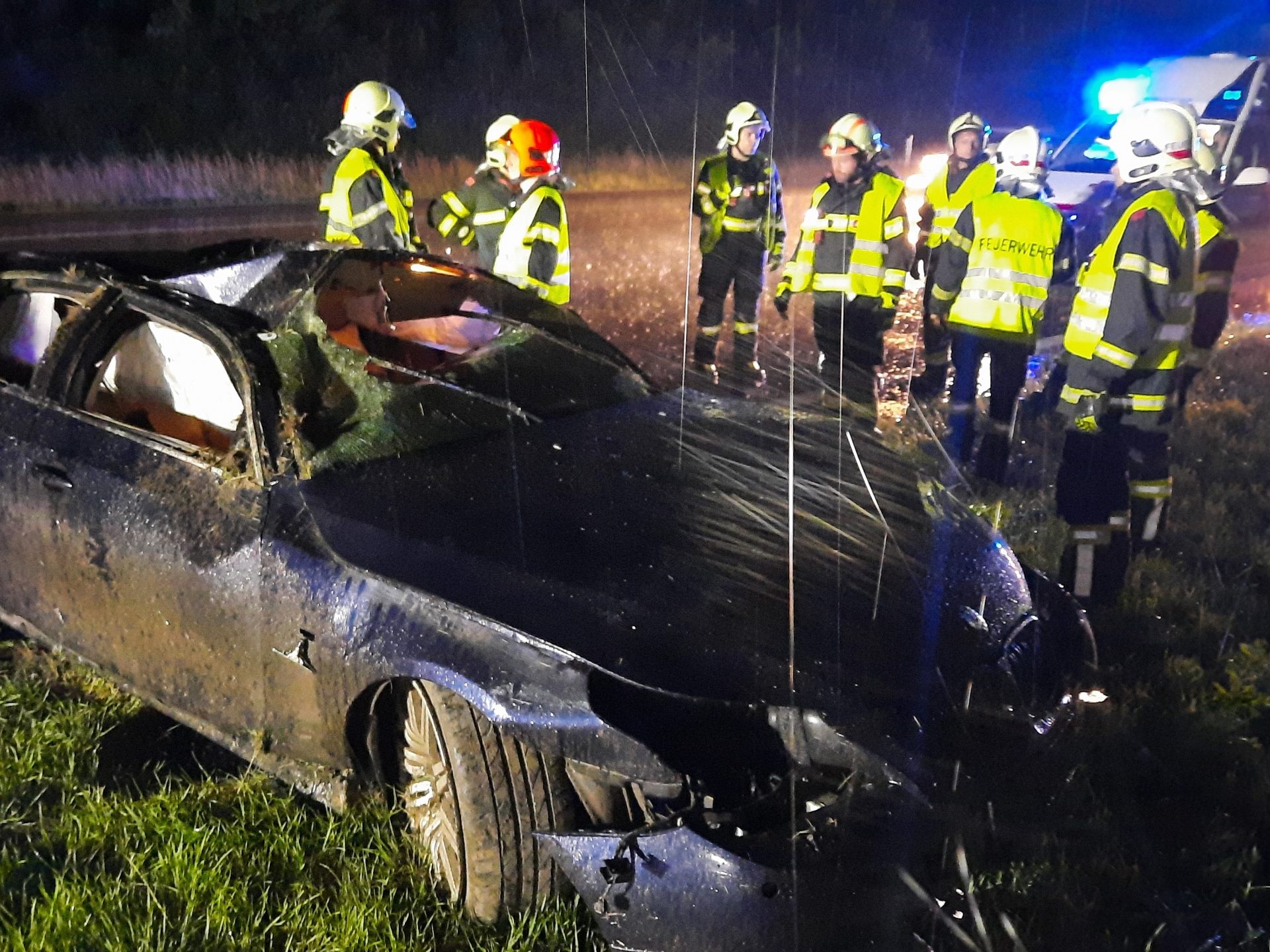 Der Lenker des Unfallfahrzeugs hatte Glück im Unglück.